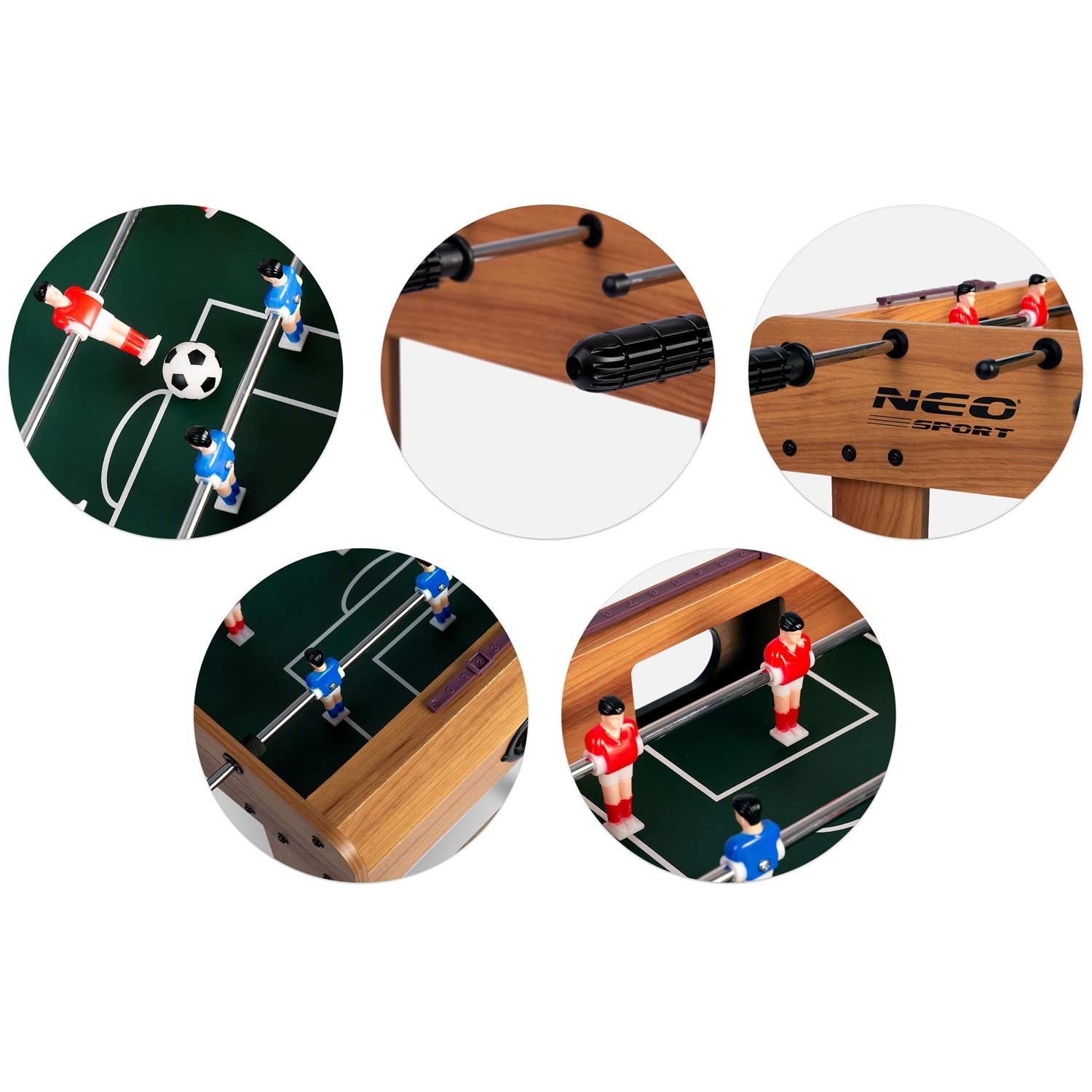 Neosport 70x37x62 cm NS-802 medinių futbolo stalo