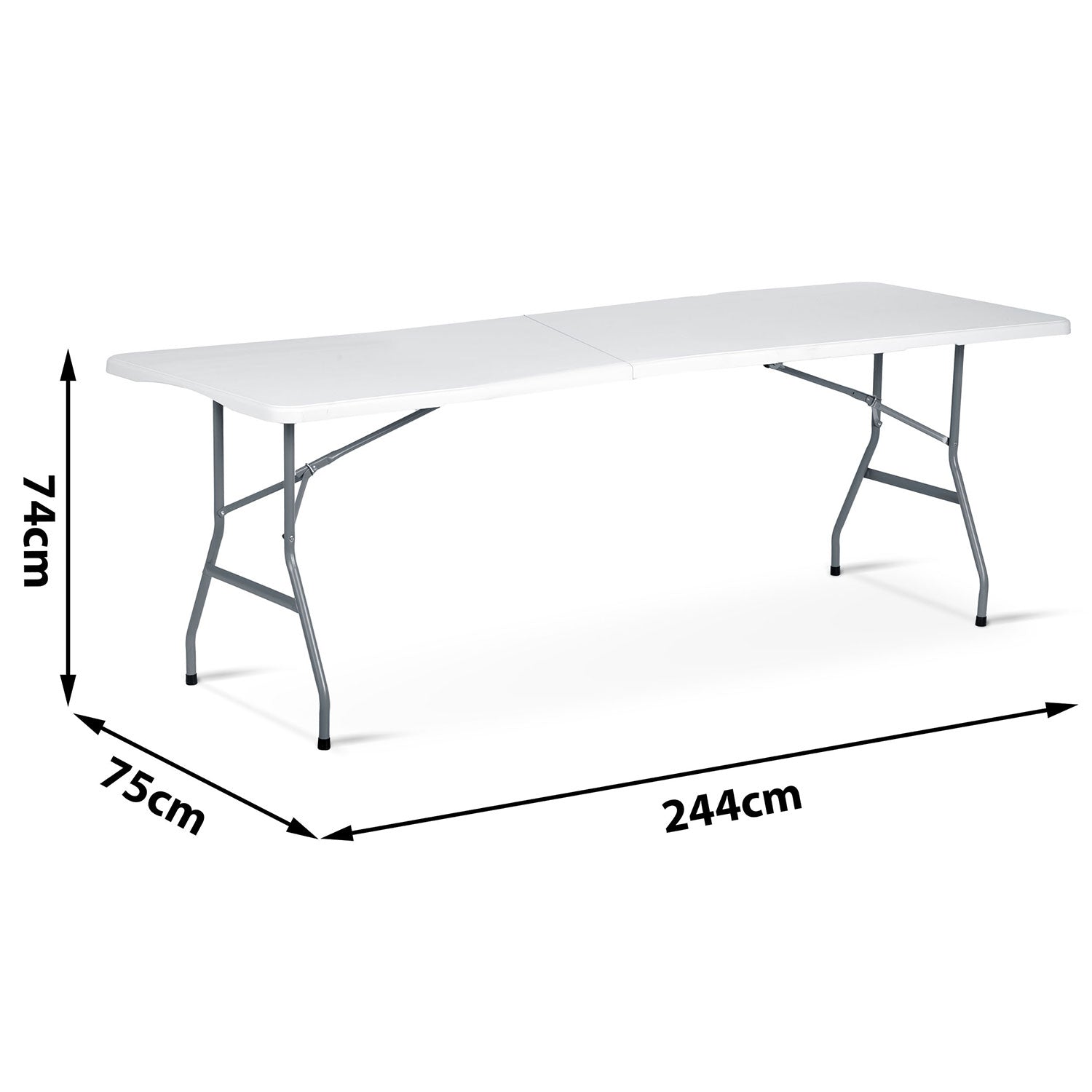 244 cm apvalomas sodinis stalas