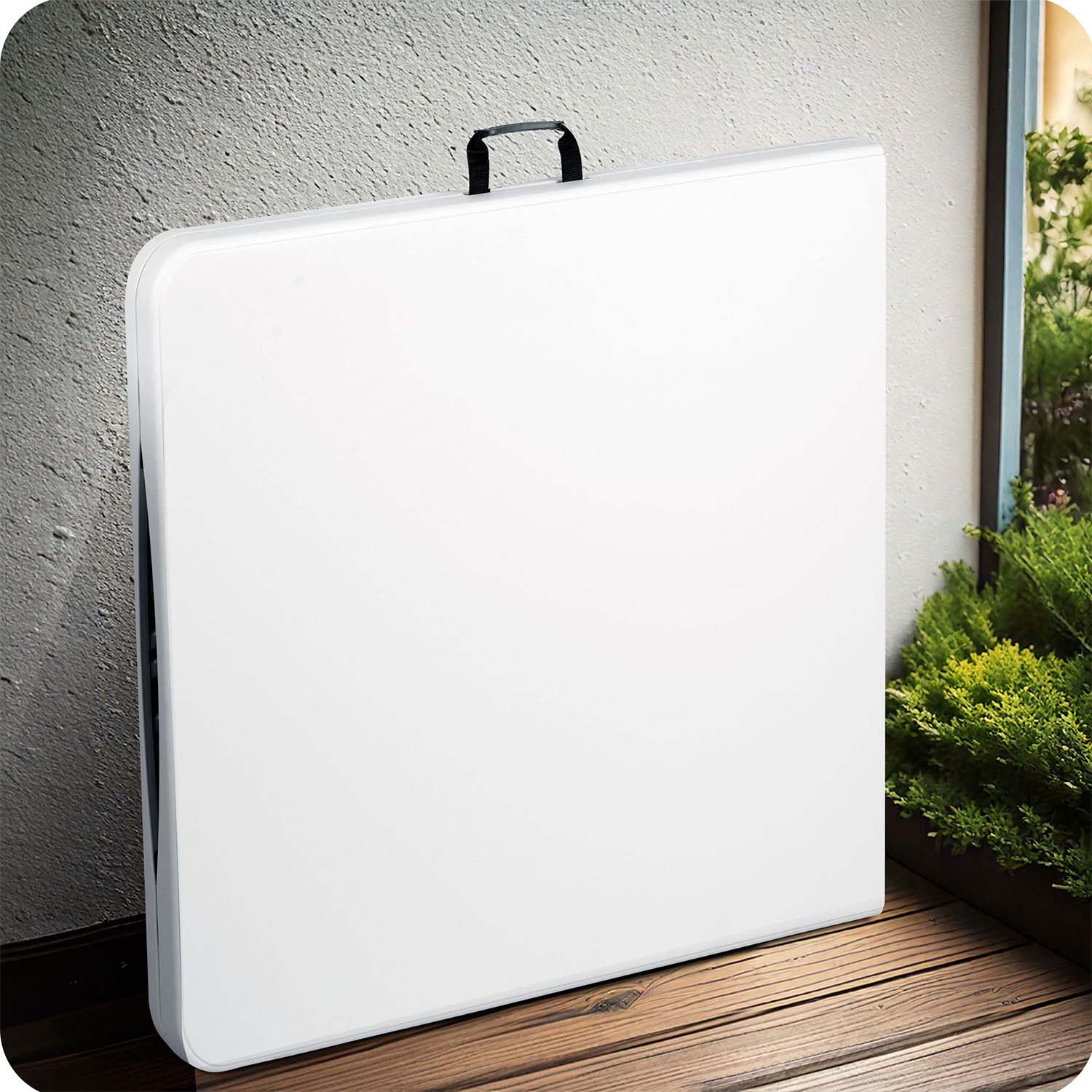 244 cm apvalomas sodinis stalas