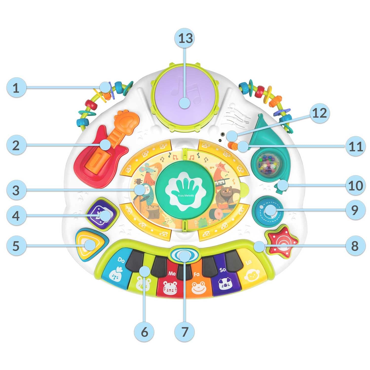 BT RK-812 mokomoji stalo muzika