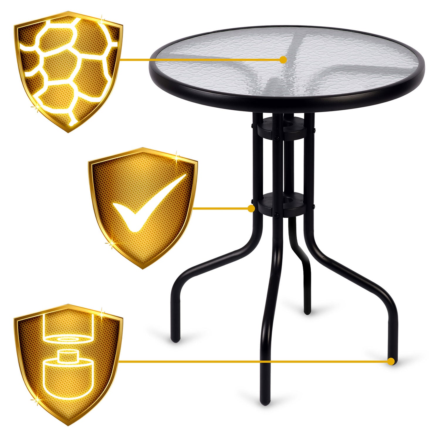 60 x 71 cm apvalios sodinės stalo Sofotel SO-981