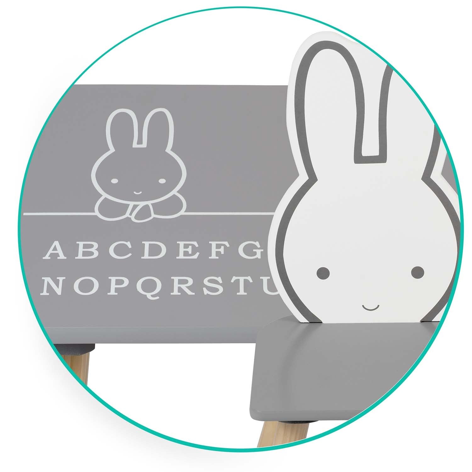 Vaikų stalo su dviem kėdėmis Ricokids RC-847 Rabbit