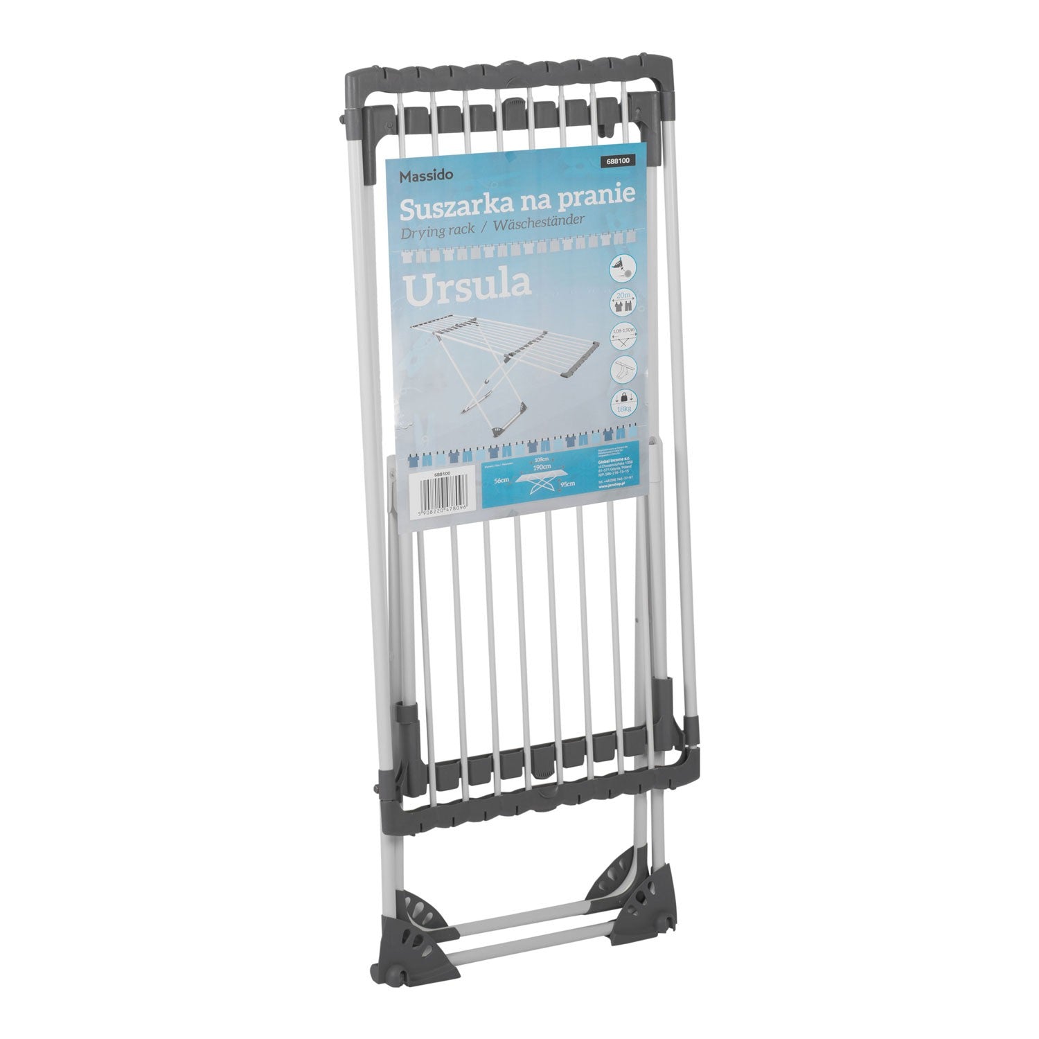 Teleskopiniai Ursula 20mb skalbimo džiovintuvai