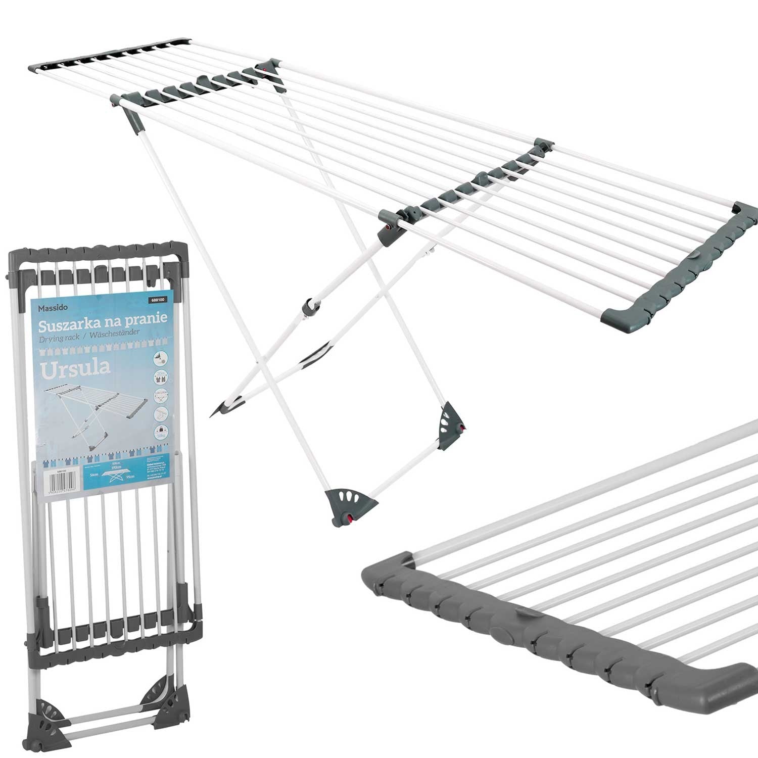 Teleskopiniai Ursula 20mb skalbimo džiovintuvai