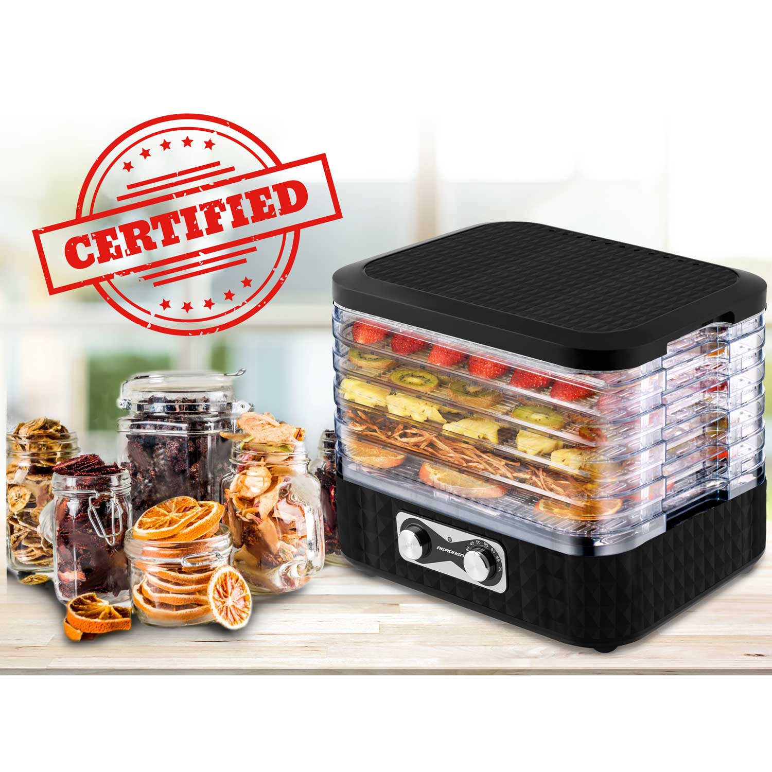 Maisto džiovintuvas Berdsen BD-692 juodas