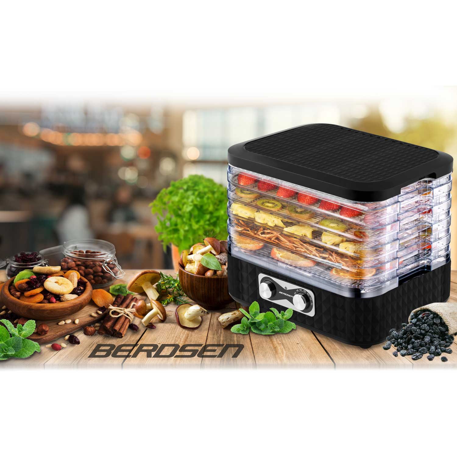 Maisto džiovintuvas Berdsen BD-692 juodas