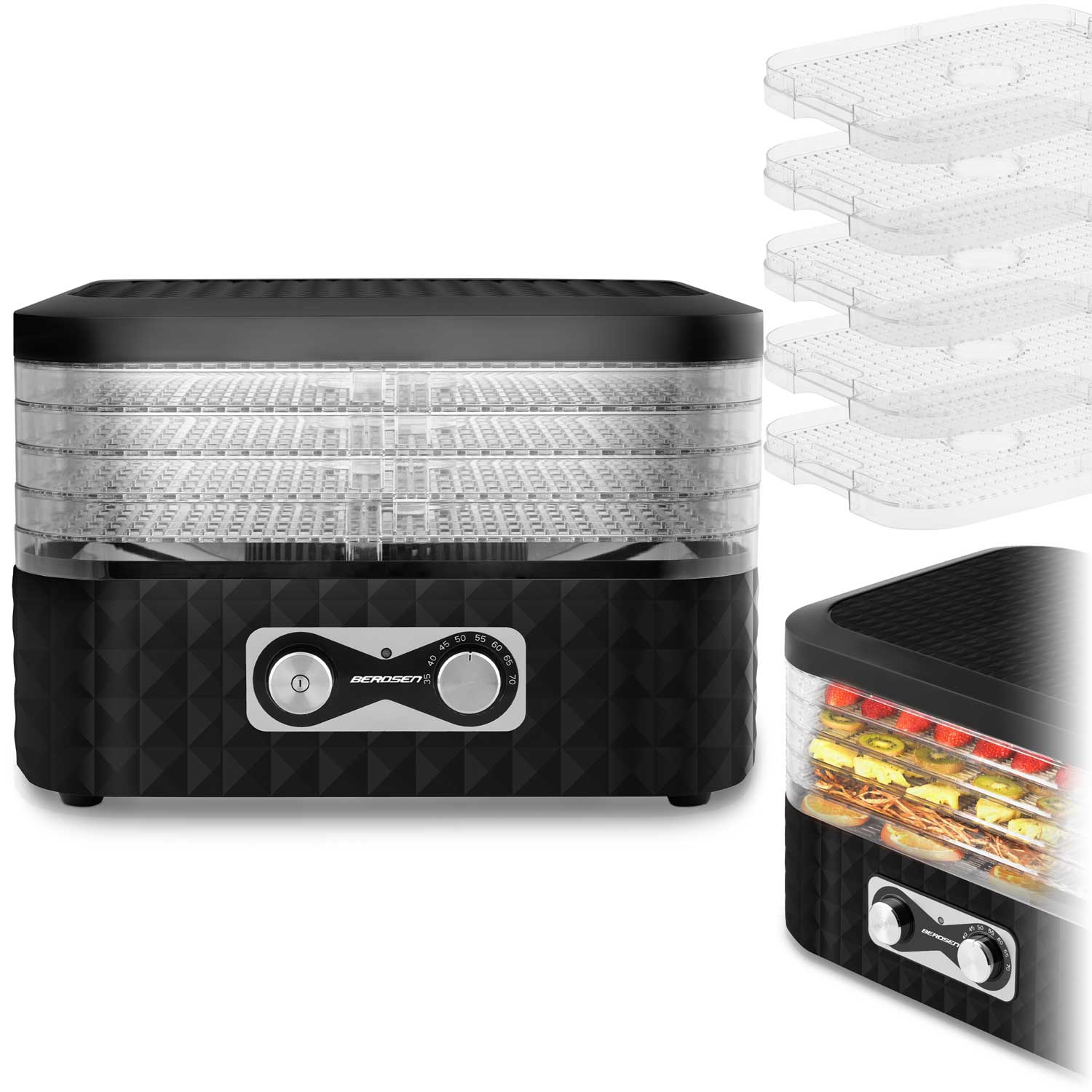 Maisto džiovintuvas Berdsen BD-692 juodas