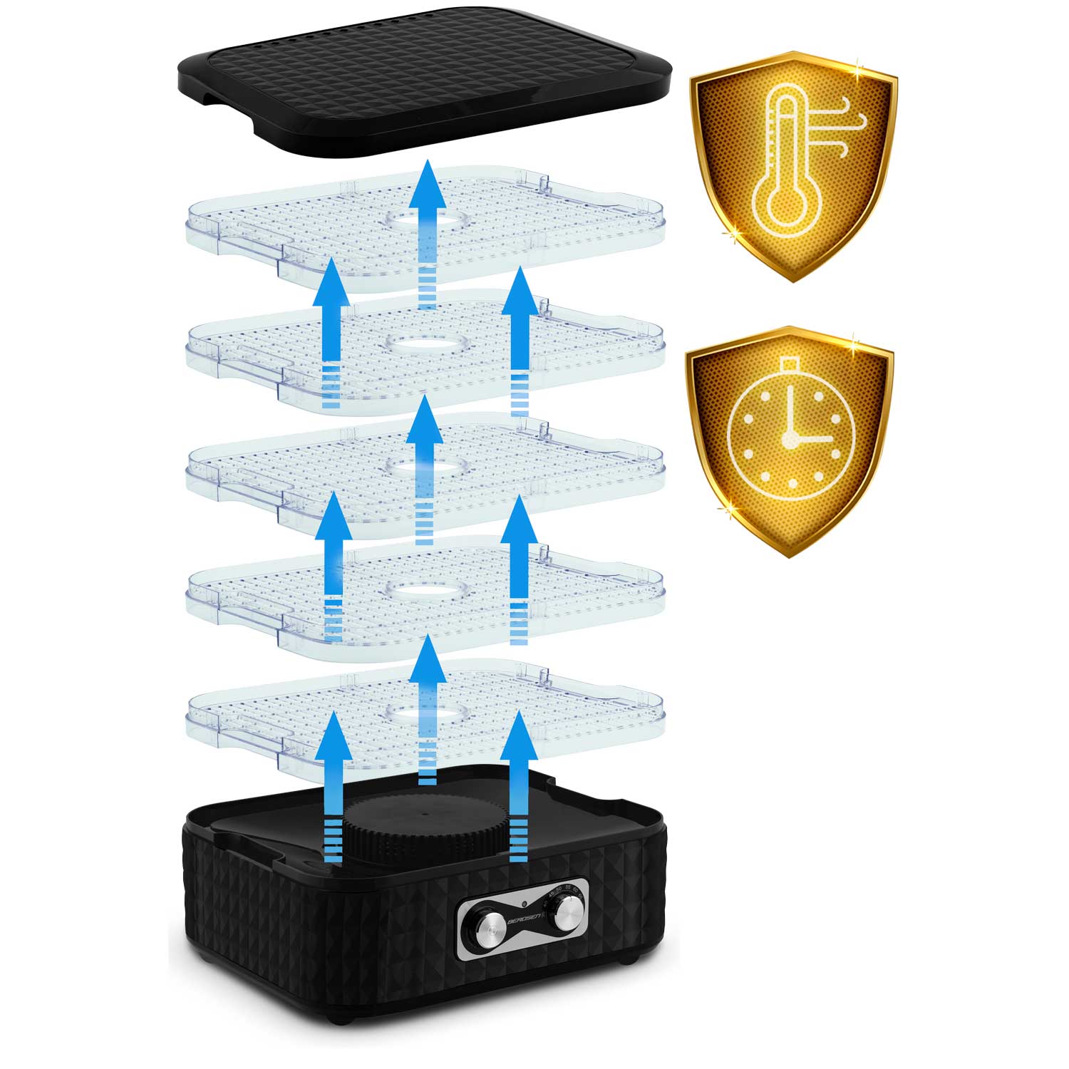 Maisto džiovintuvas Berdsen BD-692 juodas