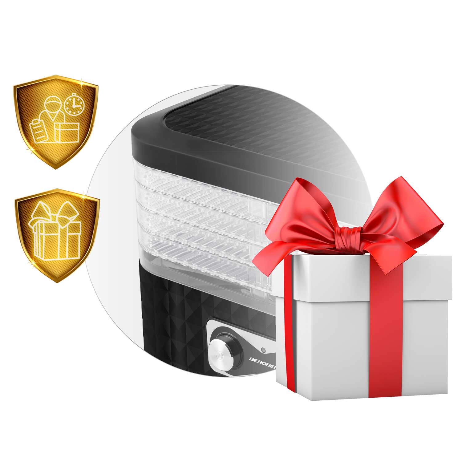 Maisto džiovintuvas Berdsen BD-692 juodas