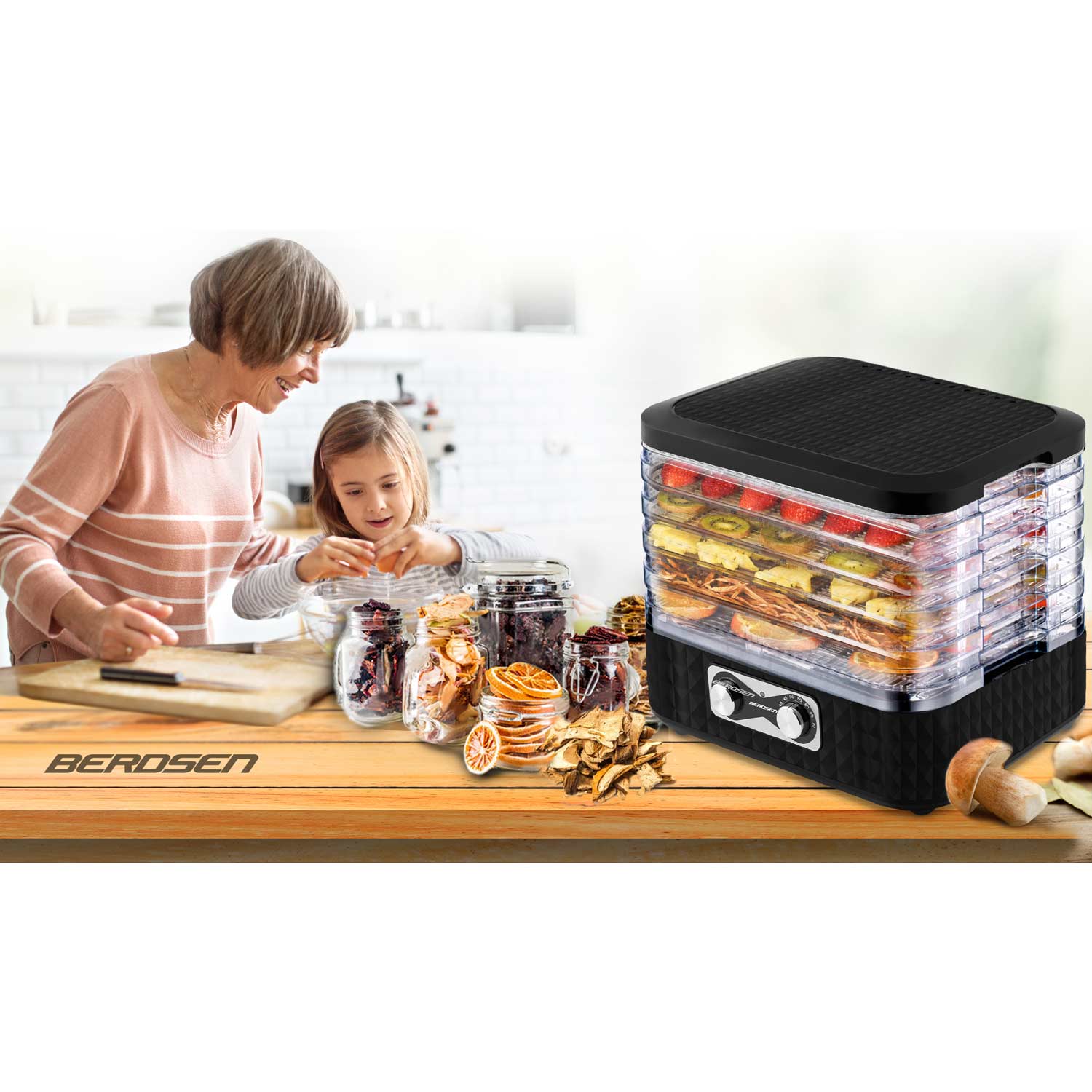 Maisto džiovintuvas Berdsen BD-692 juodas