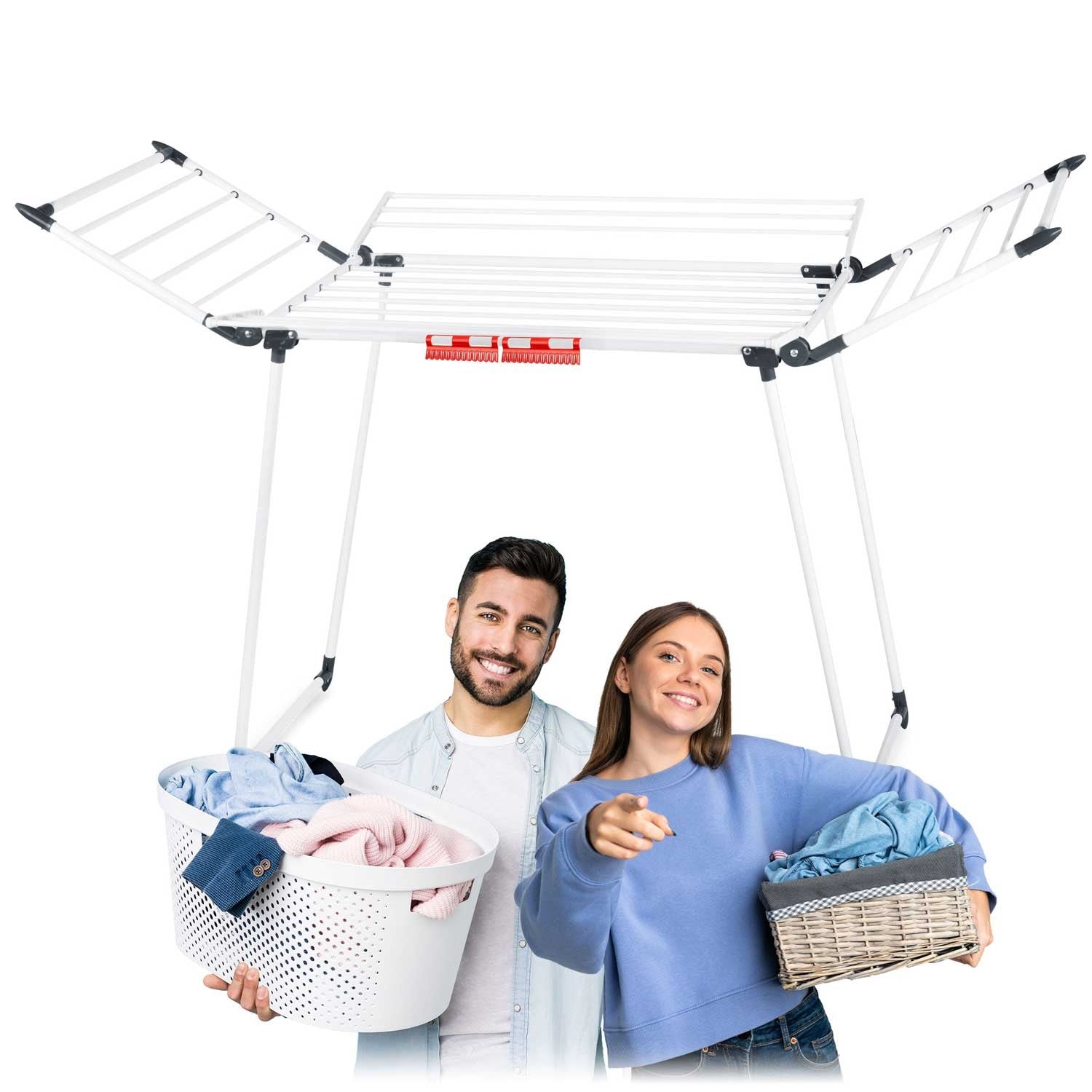 Laipų džiovintuvas, stovinantis, išsidėstantis 22 mb balta linija