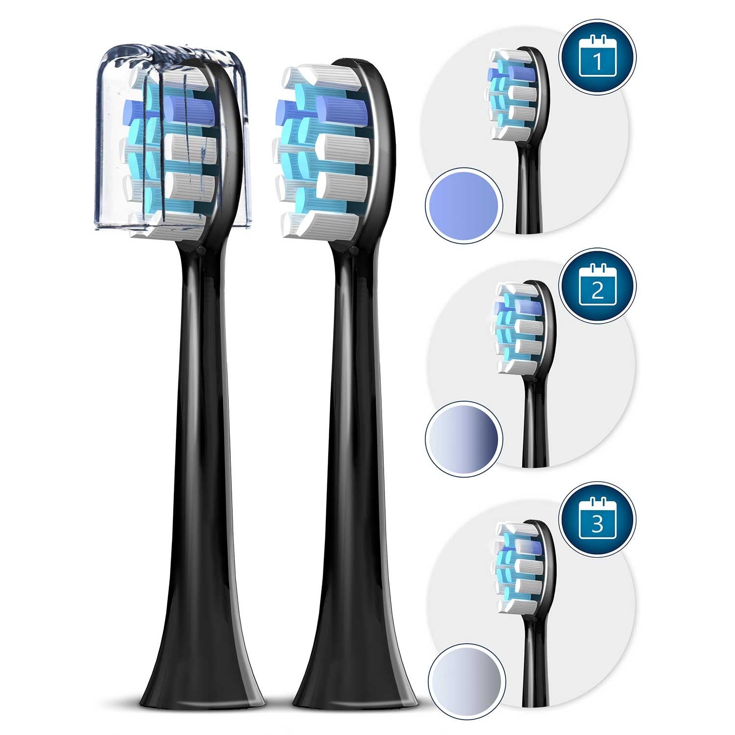 Sonica B5 juodoji soninė dantų šepetė