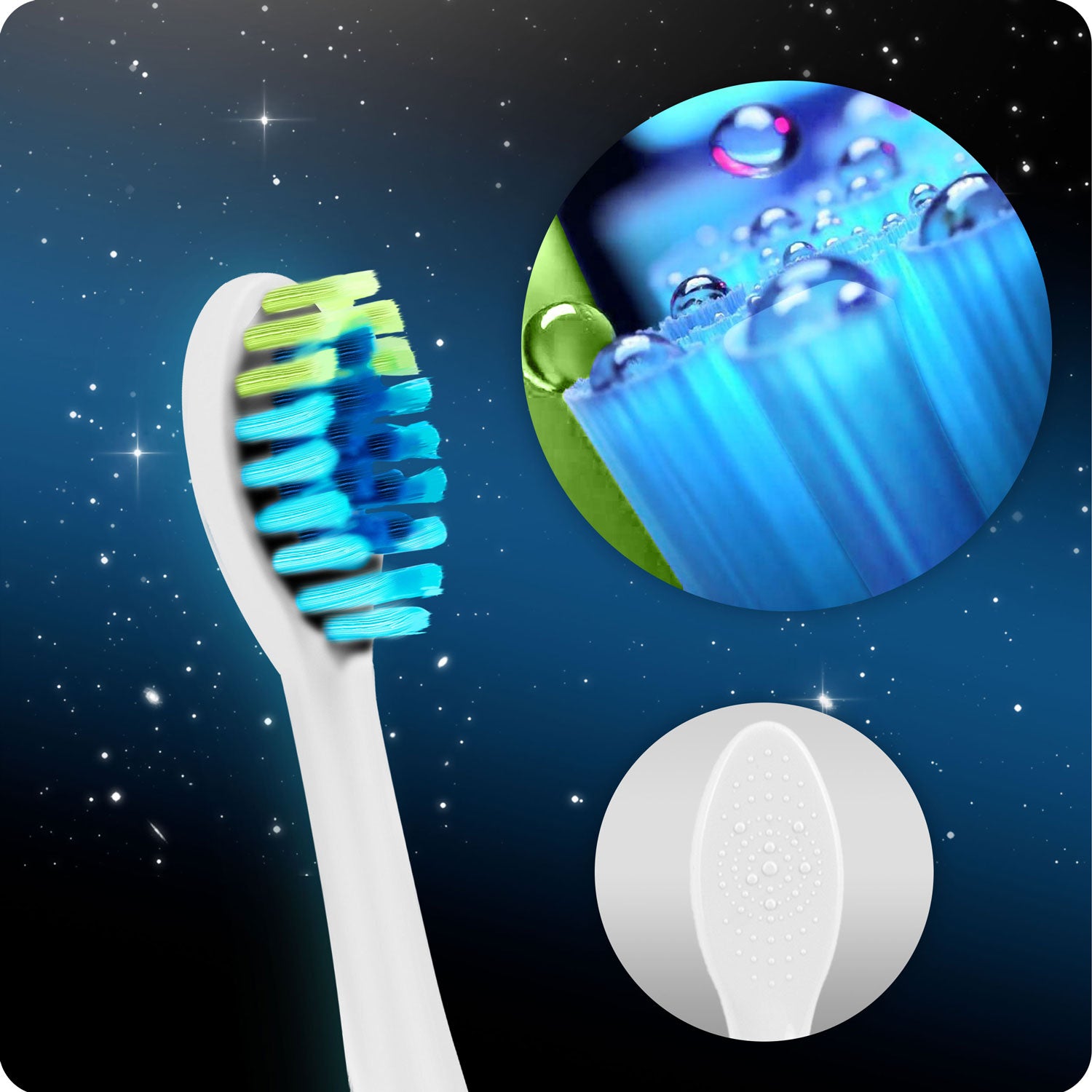 Berdsen Galaxy balta soninė dantų šepetė