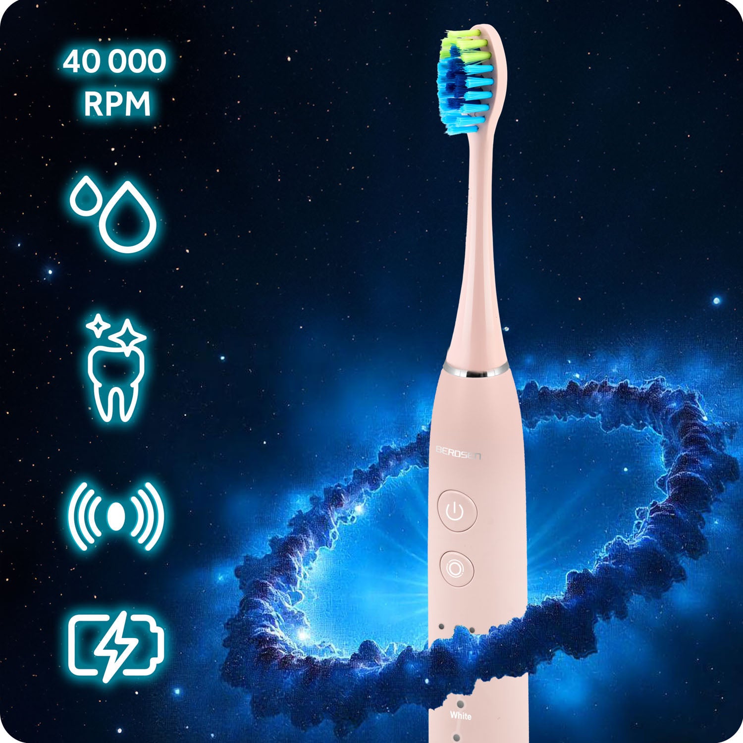 Berdsen Galaxy dantų rankšluostis