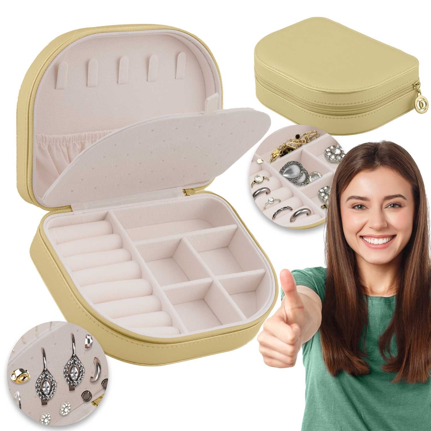 Masido MS-707 juvelyrinė dėžutė - aukso