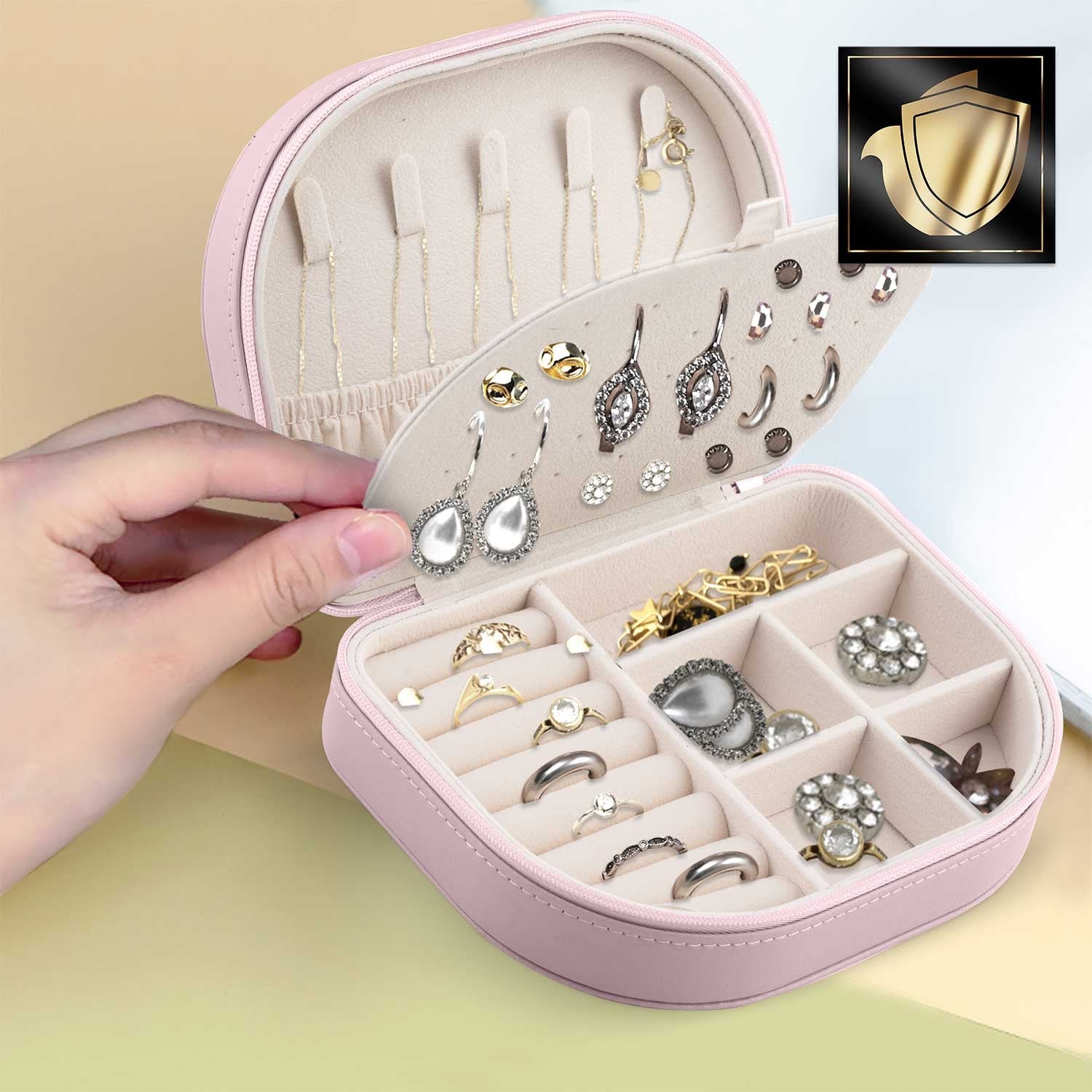 Massido MS-707 juvelyrinė dėžutė - rožinė