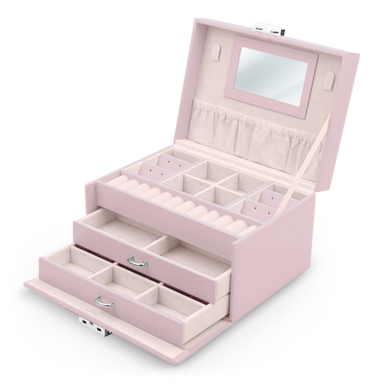 Juvelyrinė dėžutė MS-700 Massido - rožinė