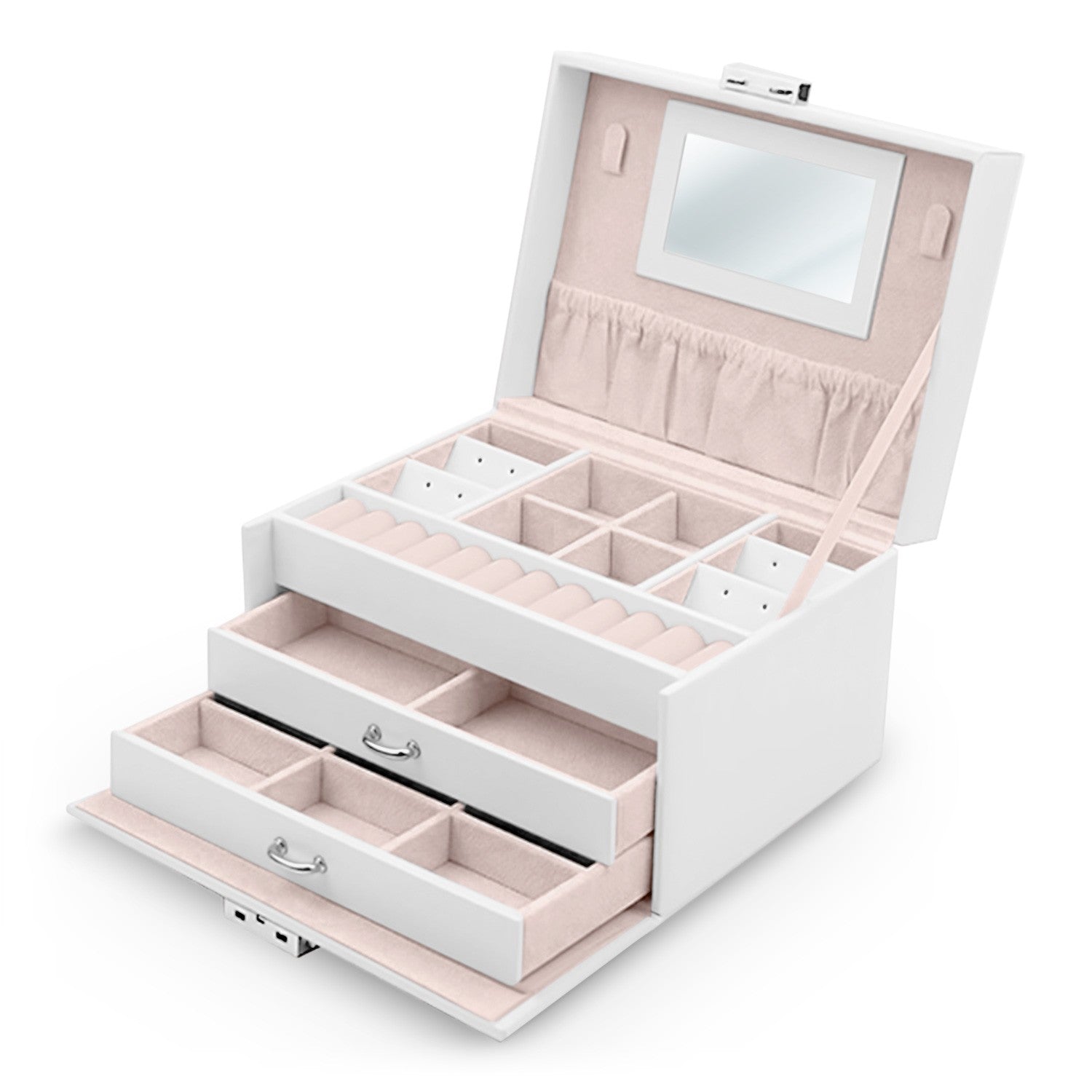 Juvelyrinė dėžutė MS-700 Massido - balta