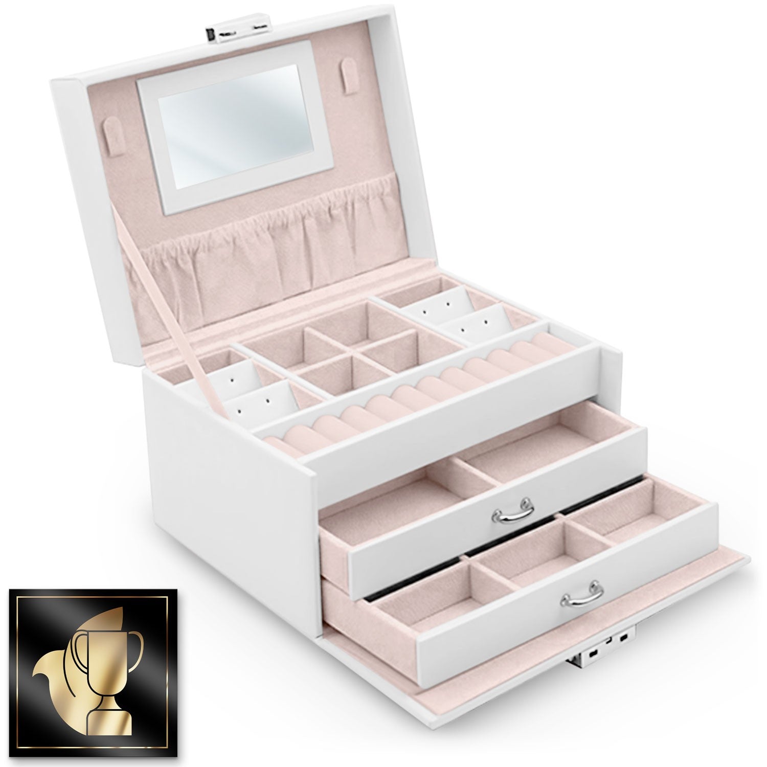 Juvelyrinė dėžutė MS-700 Massido - balta