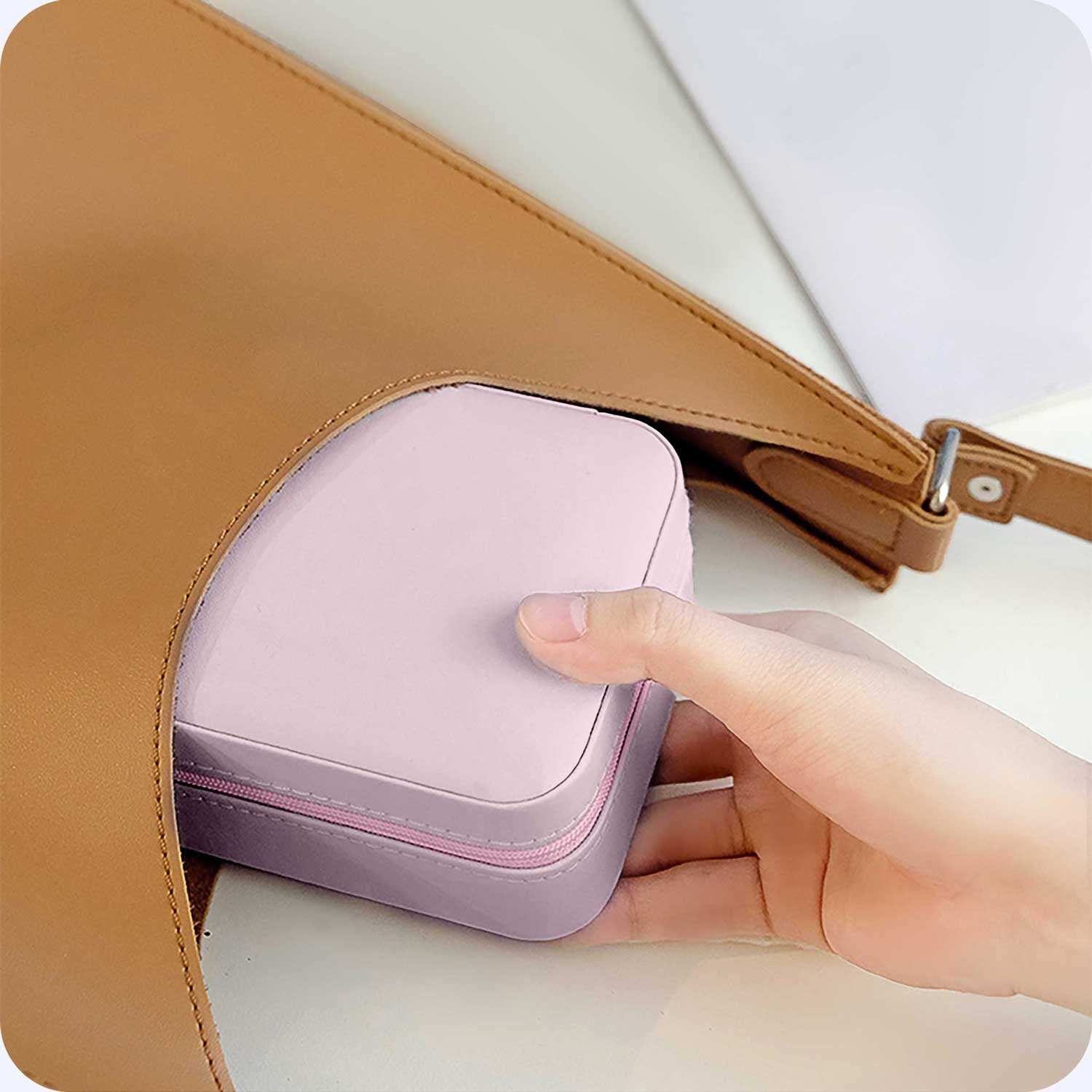 Juvelyrinė dėžutė MS-702 Massido - rožinė