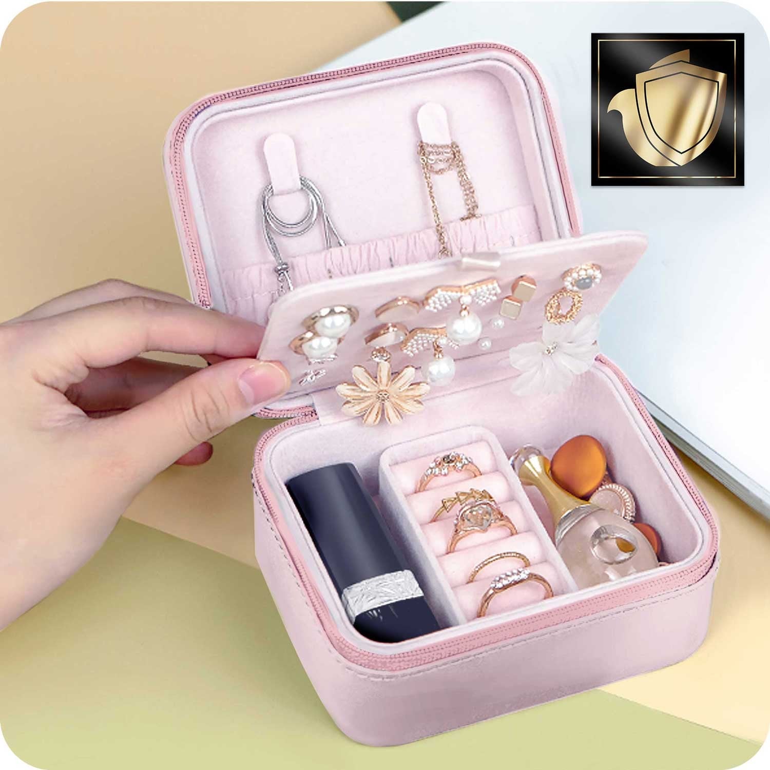 Juvelyrinė dėžutė MS-702 Massido - rožinė