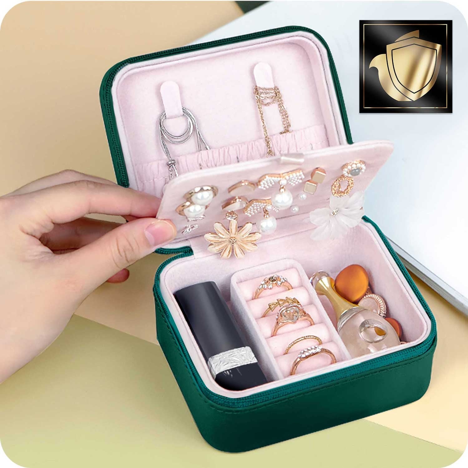 Juvelyrinė dėžutė MS-702 Massido - žalia