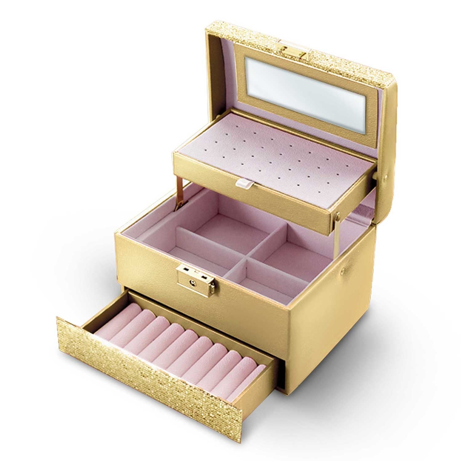 Juvelyrinė dėžutė MS-705 Massido - aukso