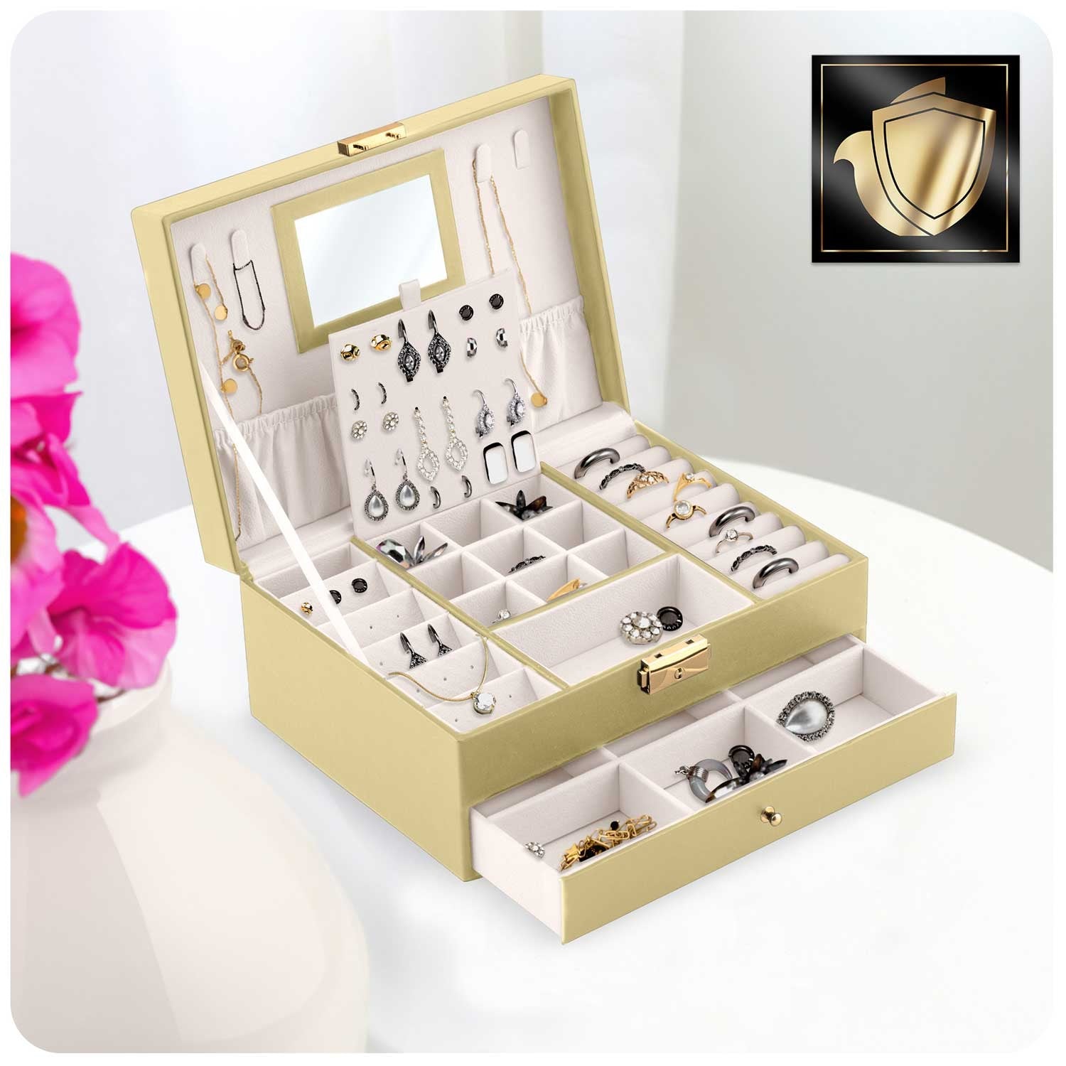 Juvelyrinė dėžutė MS-709 Massido - aukso