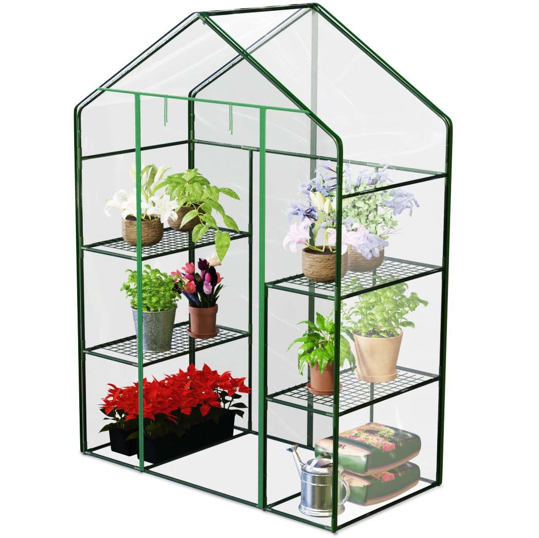 Šiltnamio du lentynos 140 x 71 x 195 cm