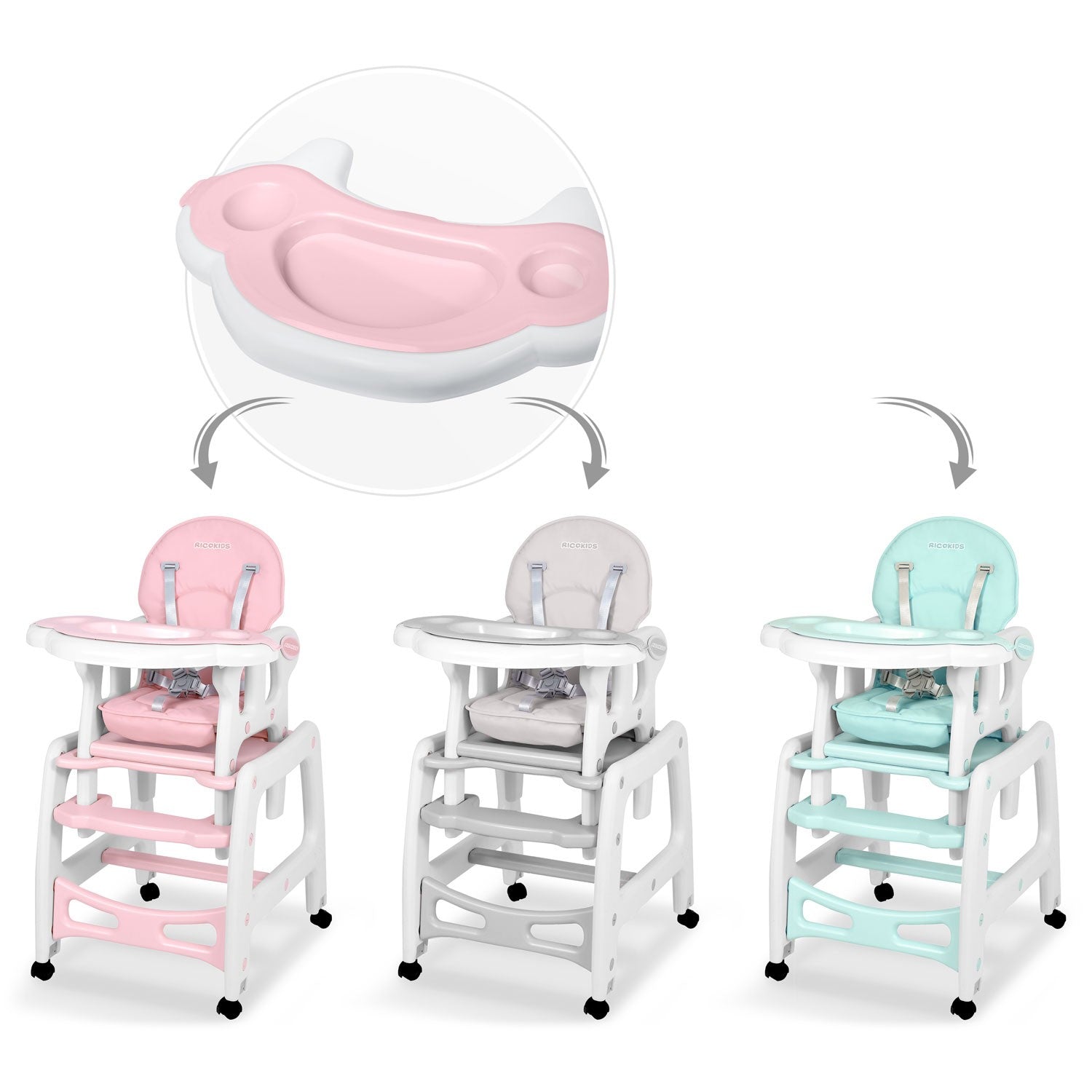 Sinco Ricokids kėdės dėžutė - rožinė