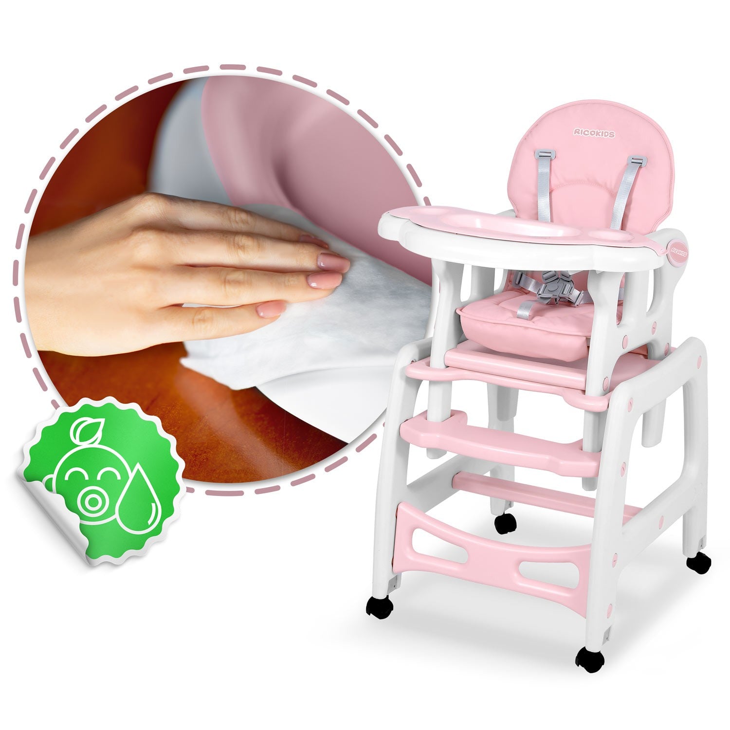 Sinco Ricokids kėdės dėžutė - rožinė