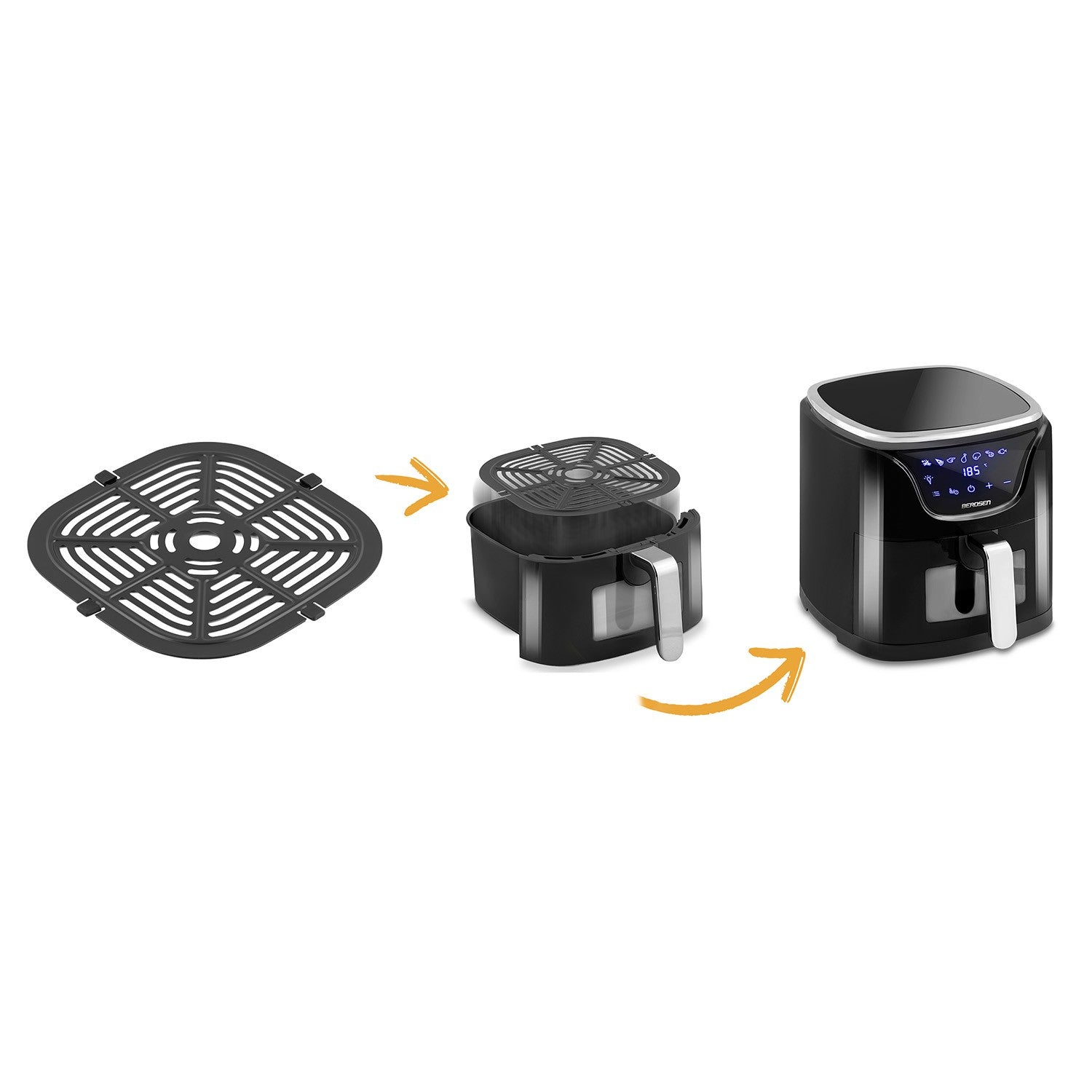 Neapdorotas riebalų keptuvės kriauklės BD-652