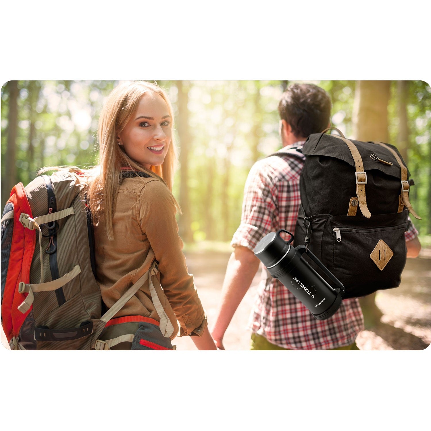 1500 ml vakuuminio termo BD-781 juoda