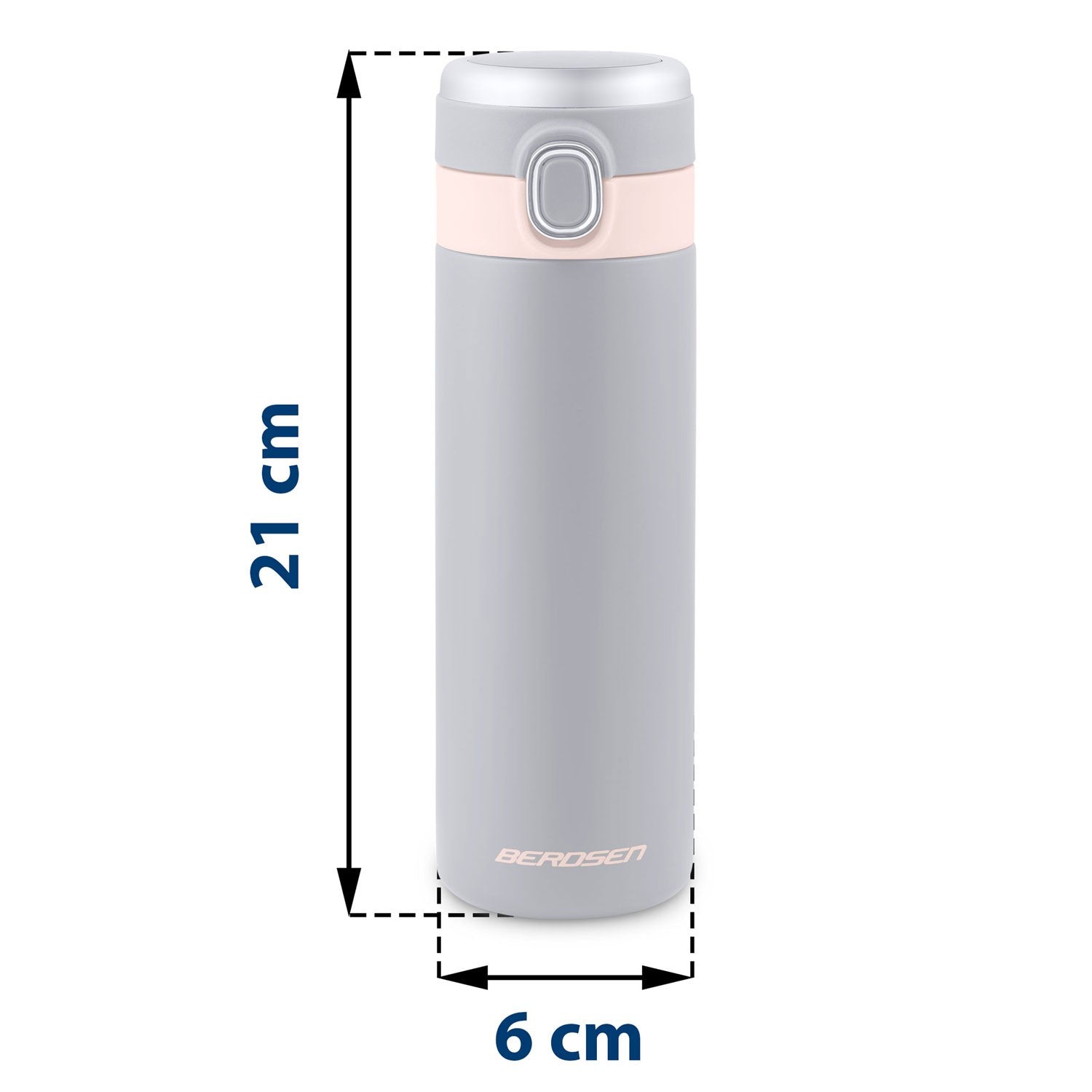Vacuum thermos 450 ml BD-786 pilkas