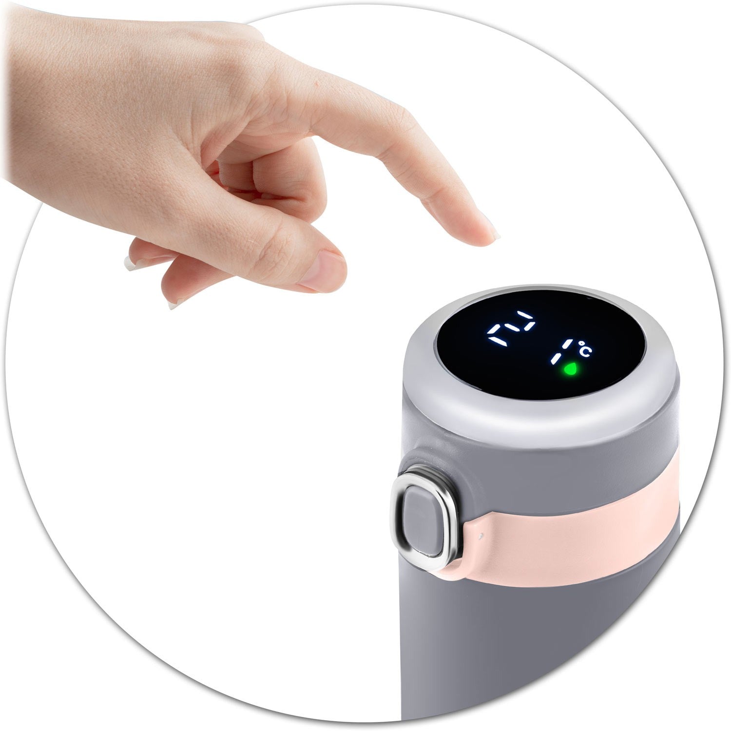 Vacuum thermos 450 ml BD-786 pilkas