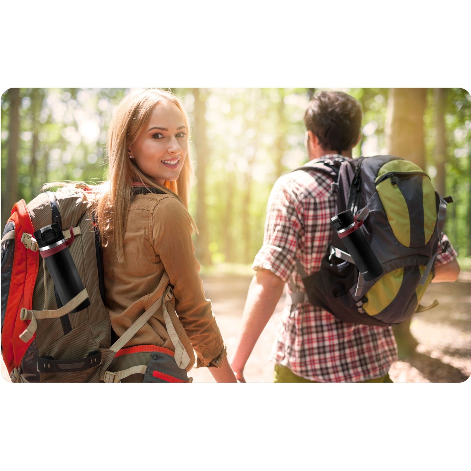 Vacuum thermos 450 ml BD-783 juoda