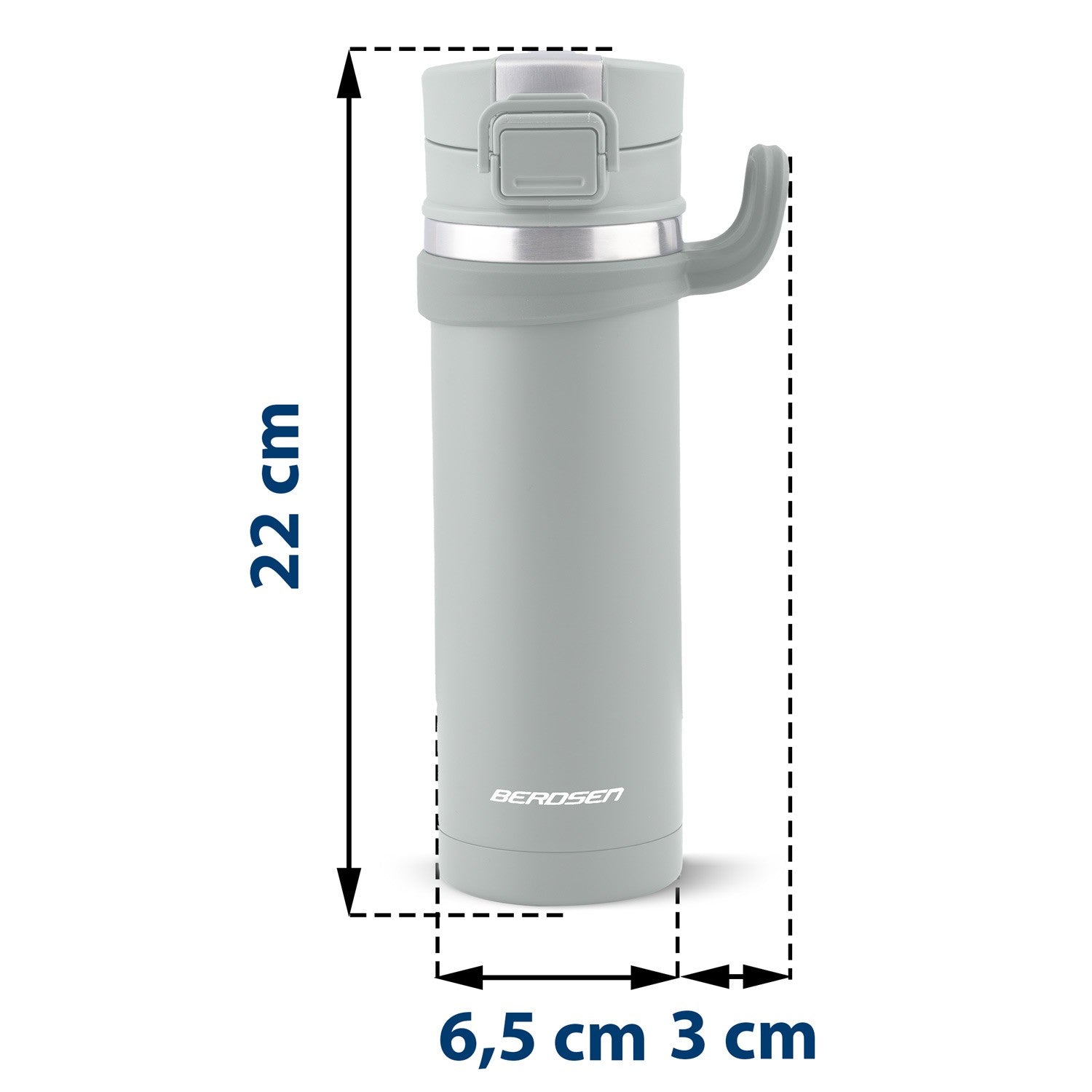 Vacuum thermos 450 ml BD-783 pilkas