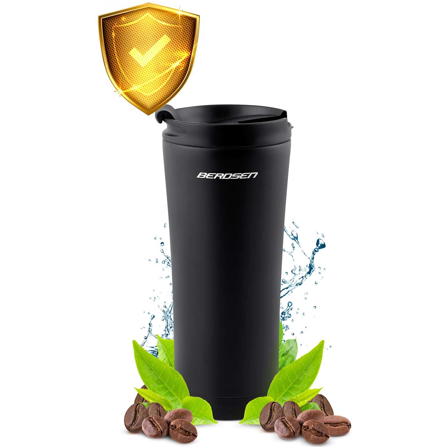 Vacuum thermos 470 ml BD-785 juoda