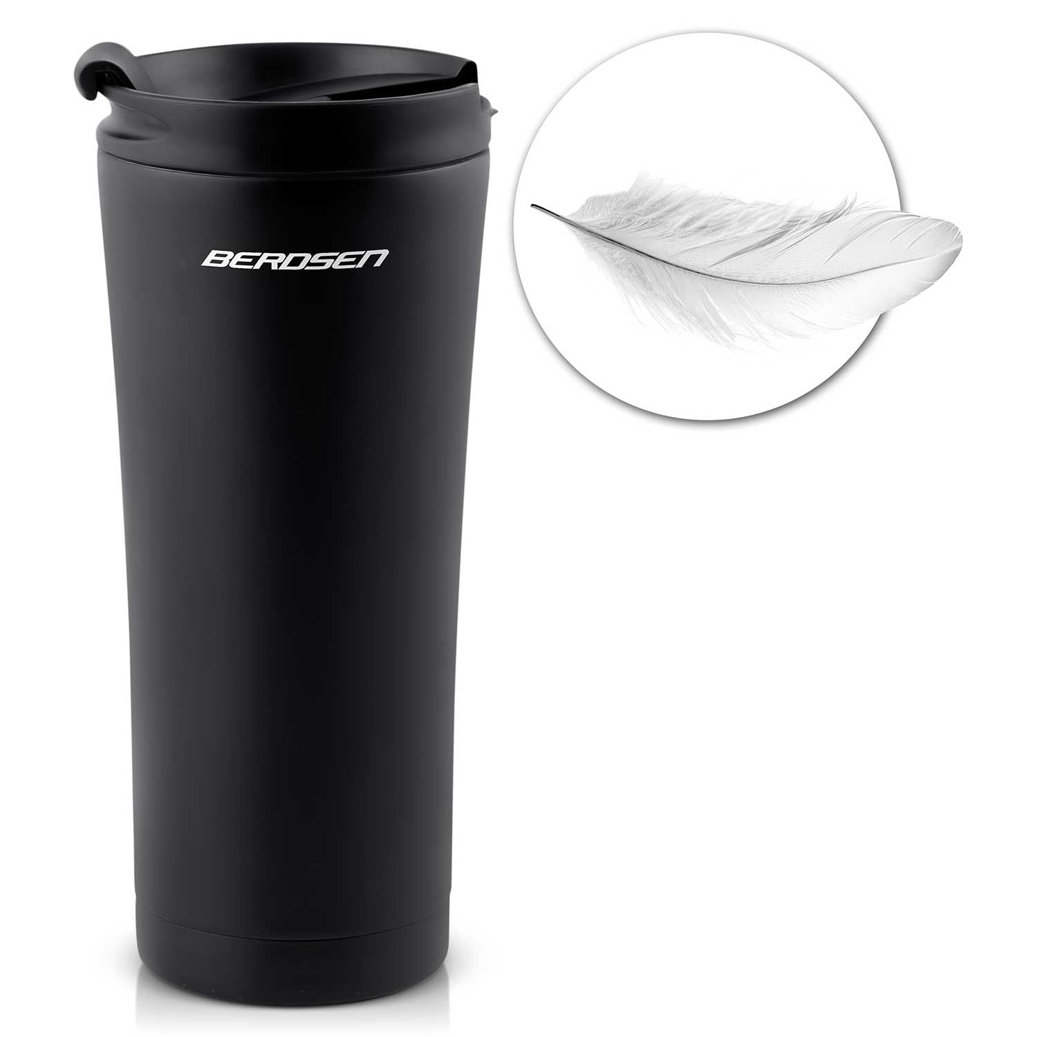 Vacuum thermos 470 ml BD-785 juoda