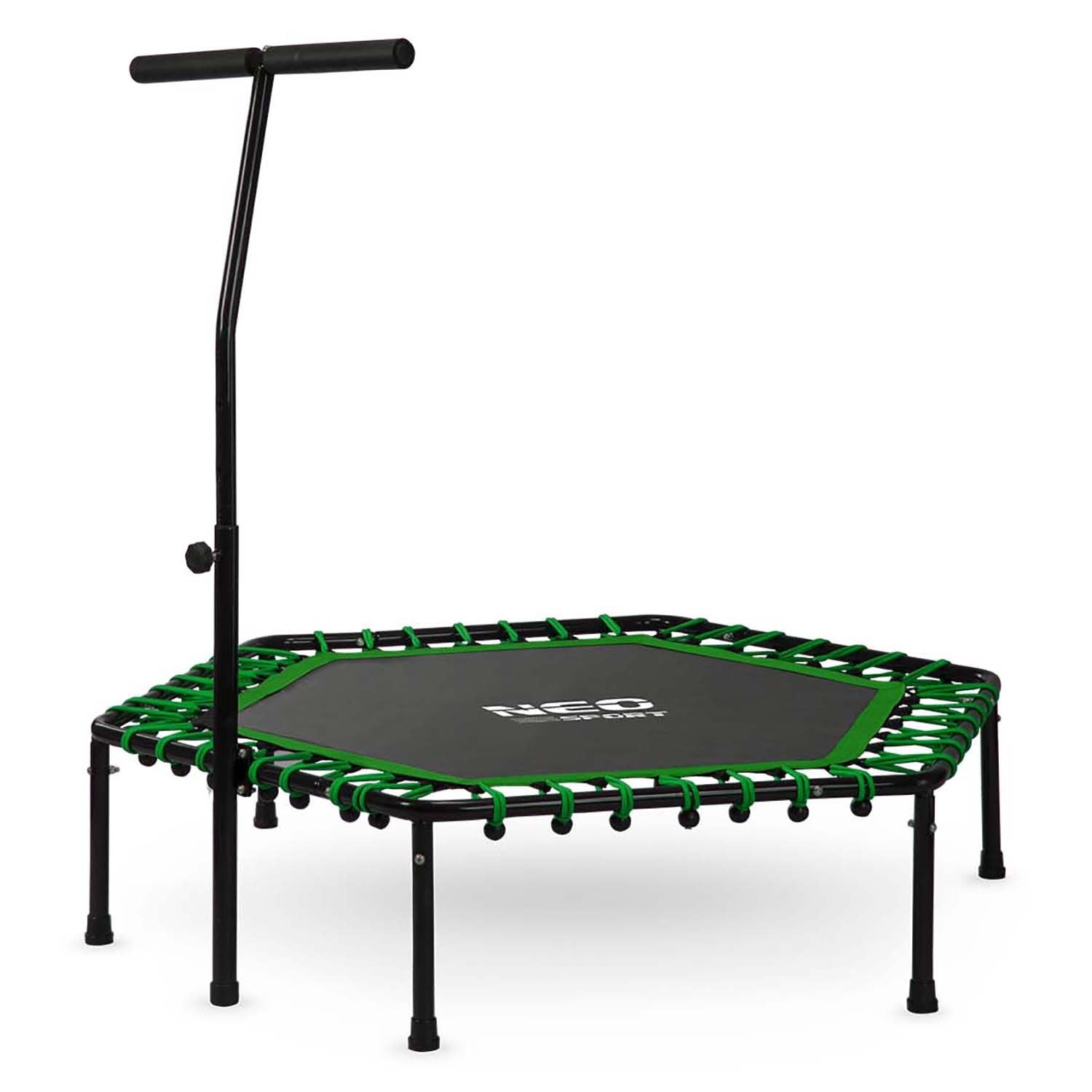 Fitness Batutas Su 127 Cm Neo-Sport Rankena - Šešiakampis Žalias