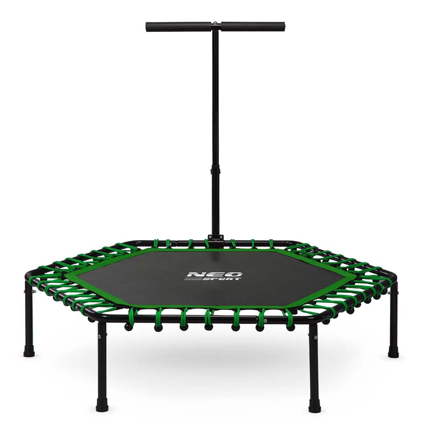 Fitness Batutas Su 127 Cm Neo-Sport Rankena - Šešiakampis Žalias