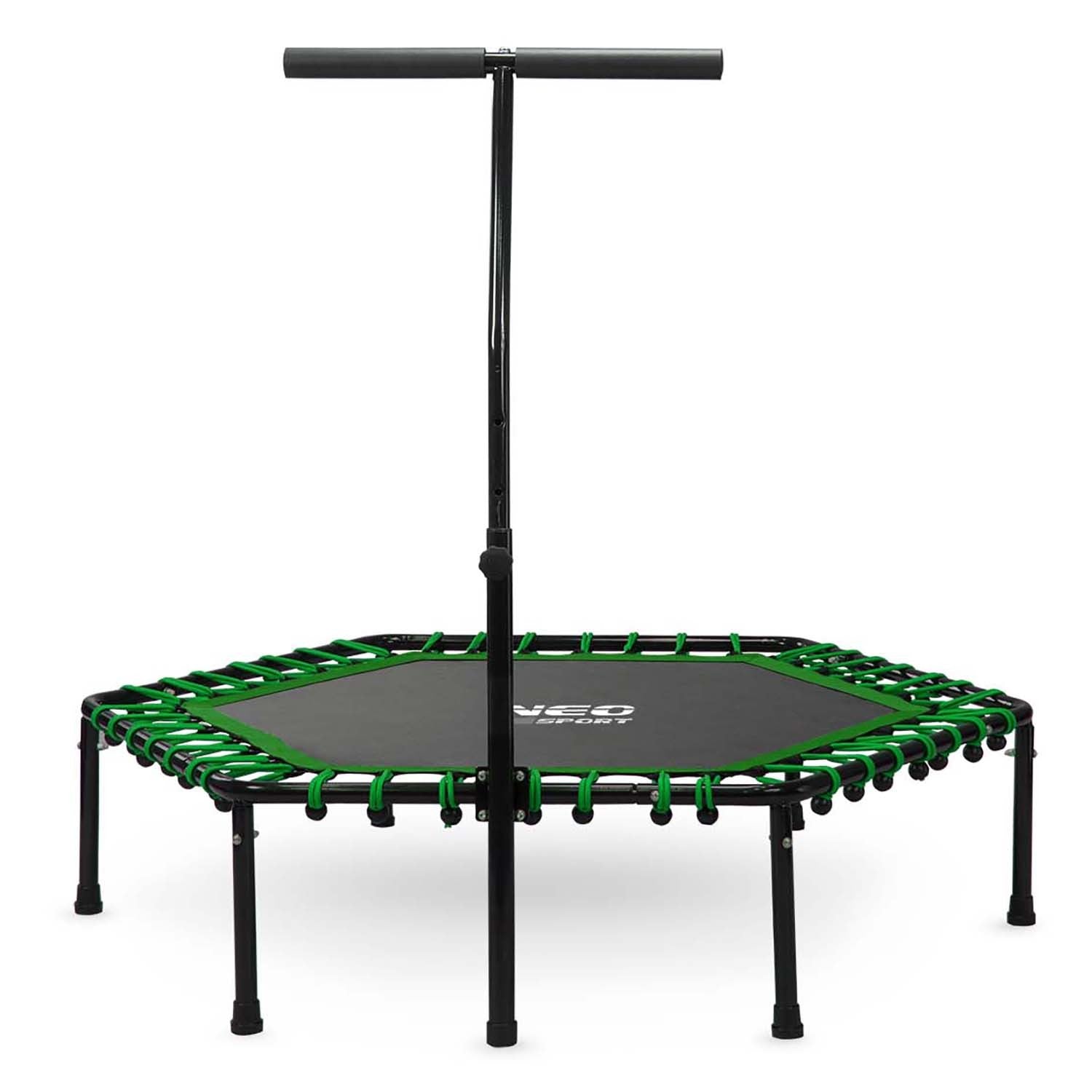 Fitness Batutas Su 127 Cm Neo-Sport Rankena - Šešiakampis Žalias