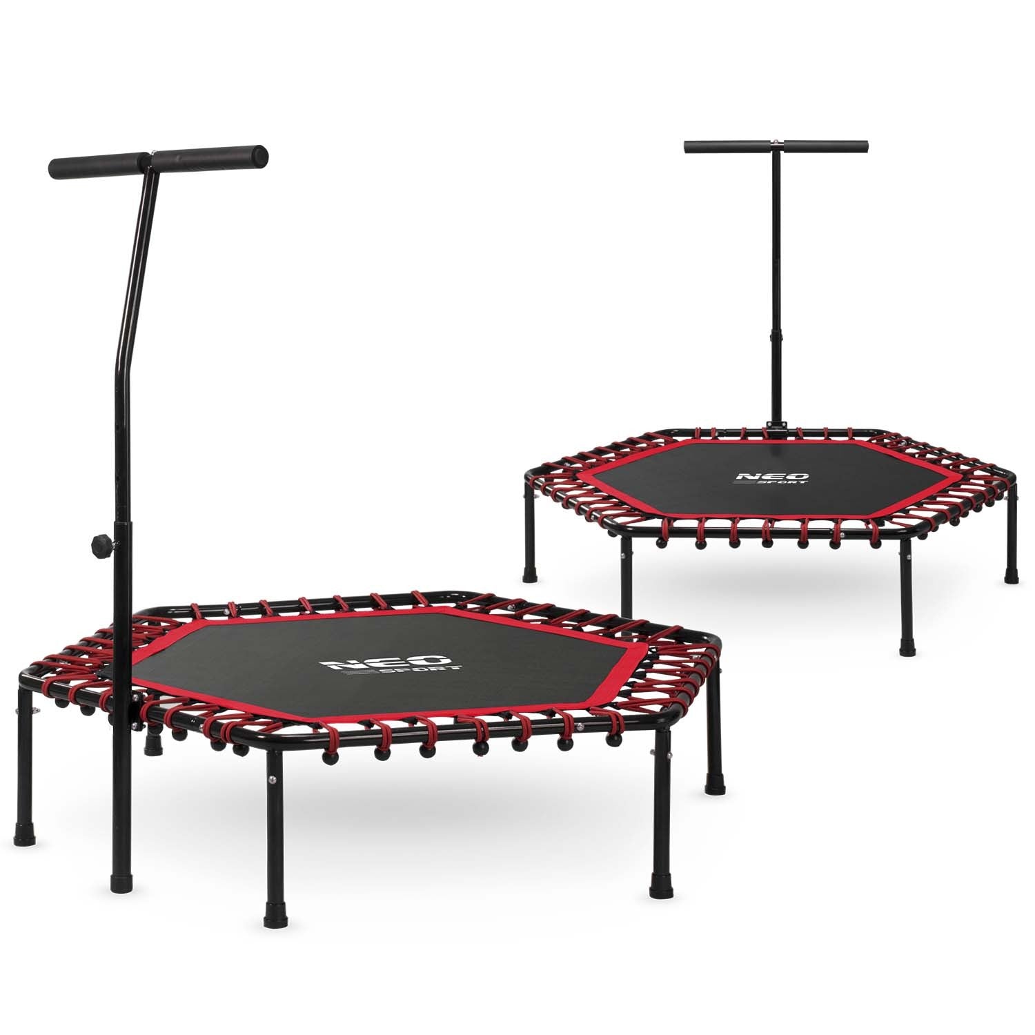 Fitness Batutas Su 127 Cm Neo-Sport Rankine Šešiakampis Raudonas