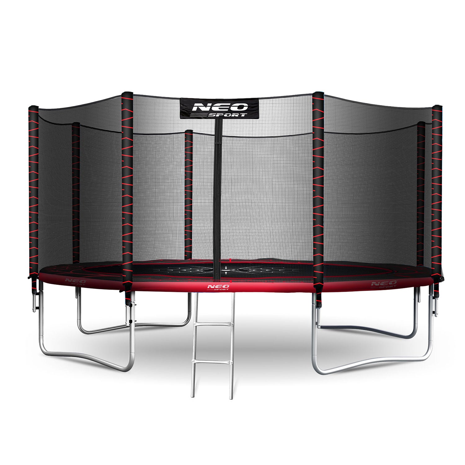 13ft/404cm sodinis batutas su išorine tinklele ir Neo-Sport laiptais