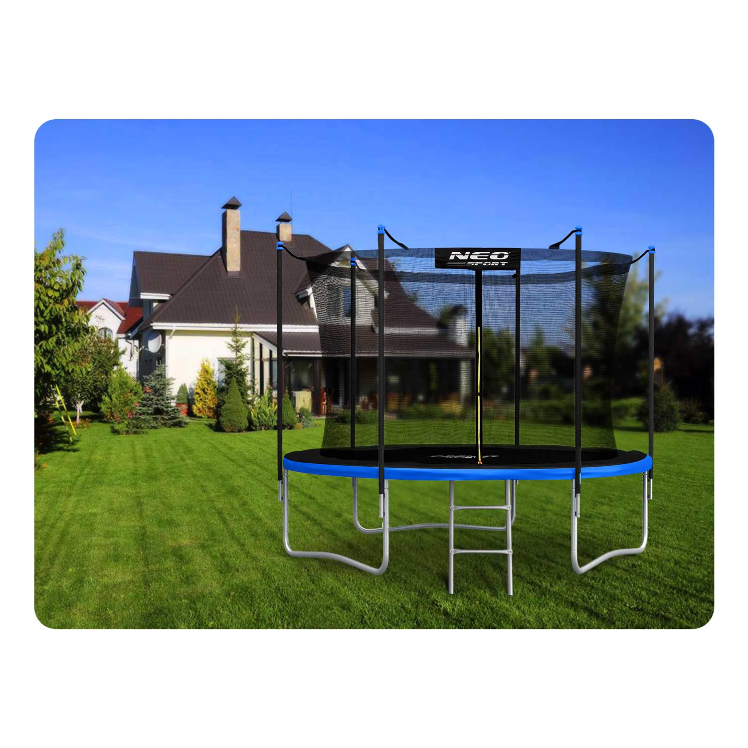 6 Pėdų / 183 Cm Sodo Batutas Su Vidiniu Tinkleliu