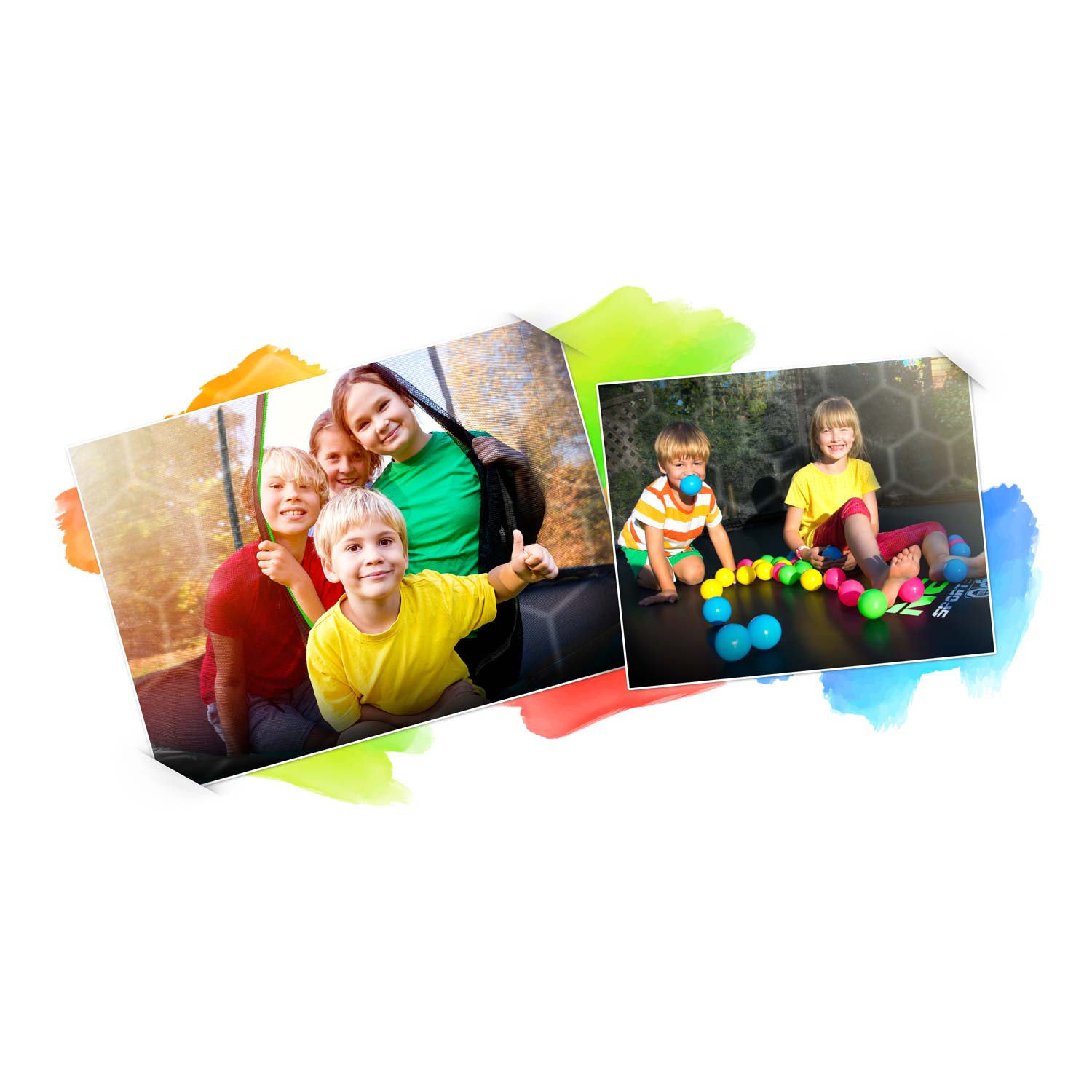 8ft/252cm sodo batutas su vidine tinkle ir Neo-Sport laiptais