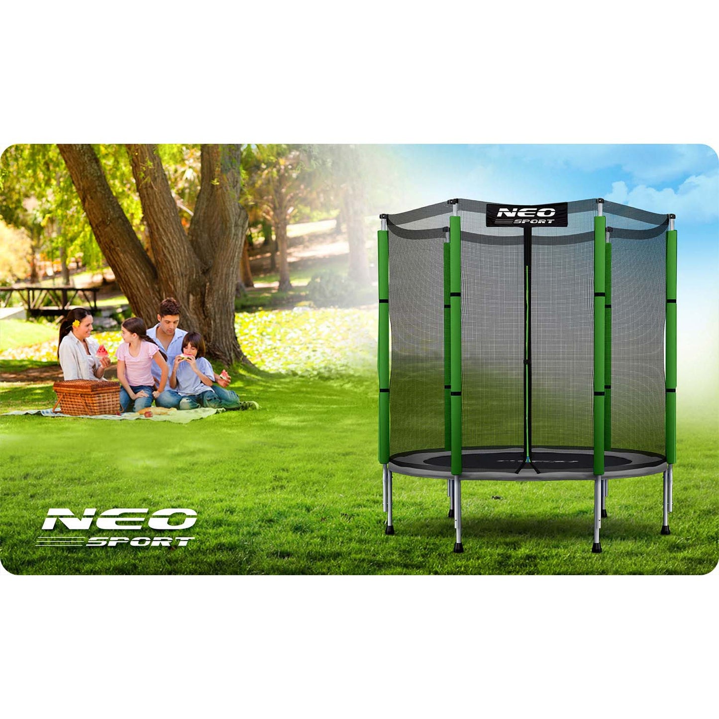 Vaikų sodo batutas 140 cm 4,5ft Neo-Sport