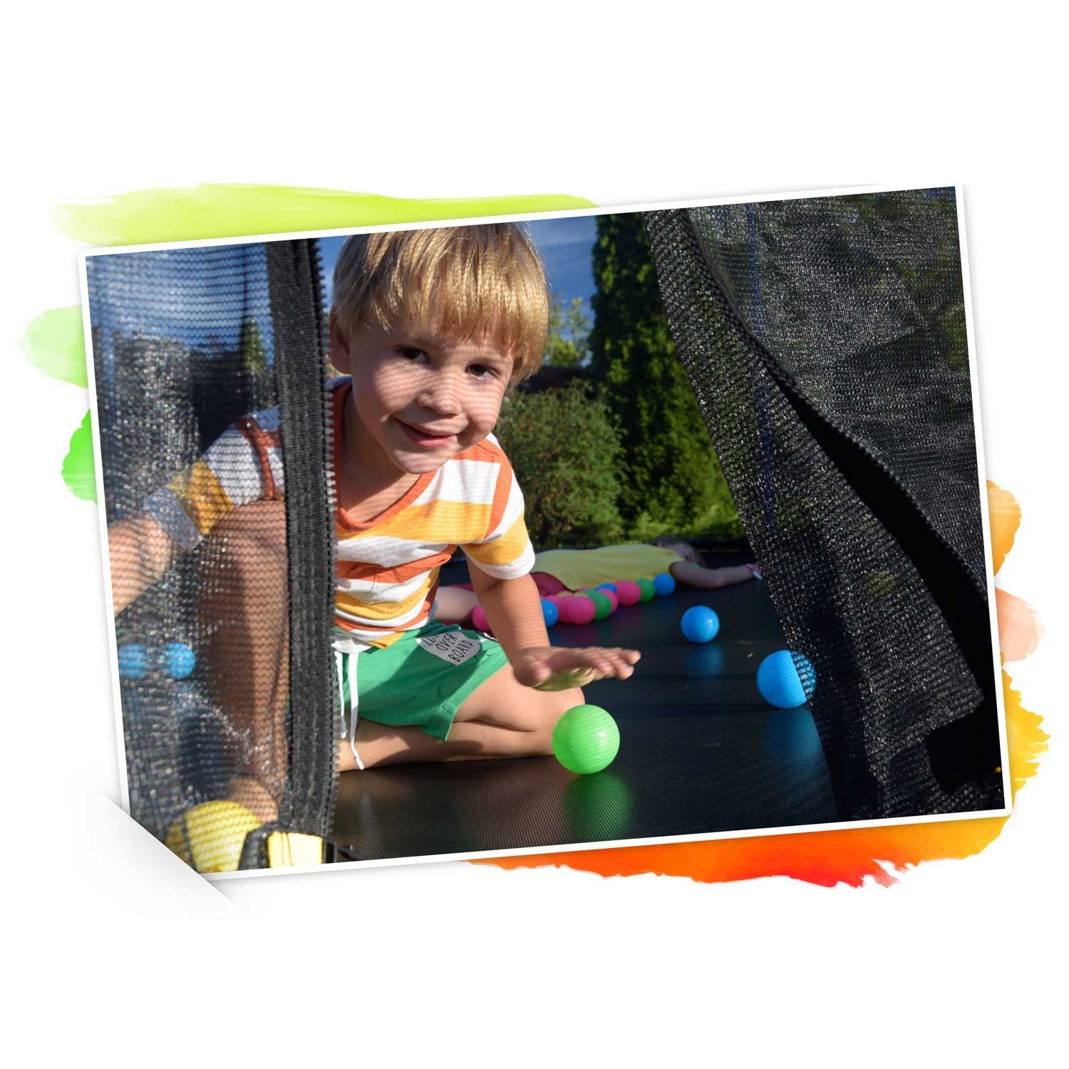 10ft/312cm profiliuotas sodo batutas su Neo-Sport tinkle