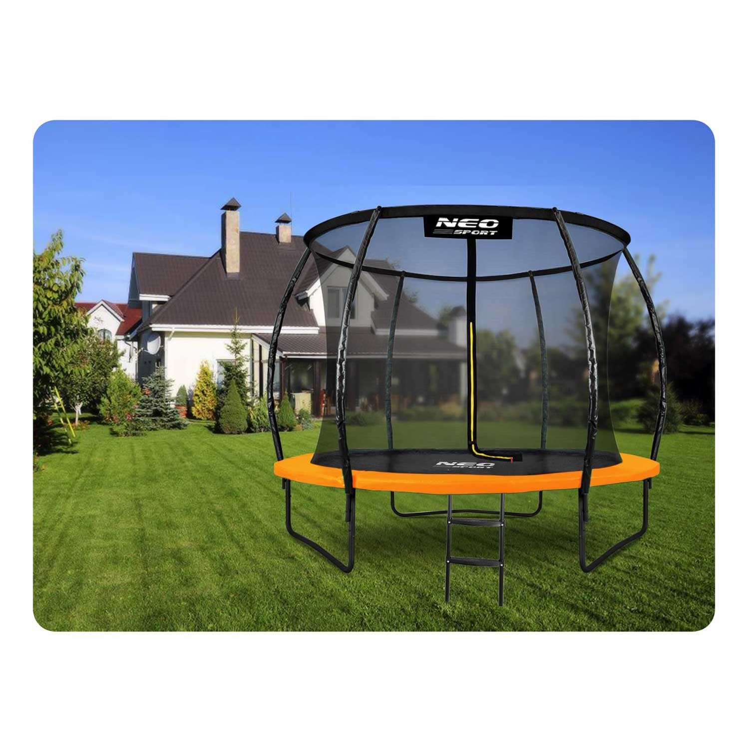 8ft/252cm profiliuotieji sodiniai batutai su Neo-Sport vidine tinkle