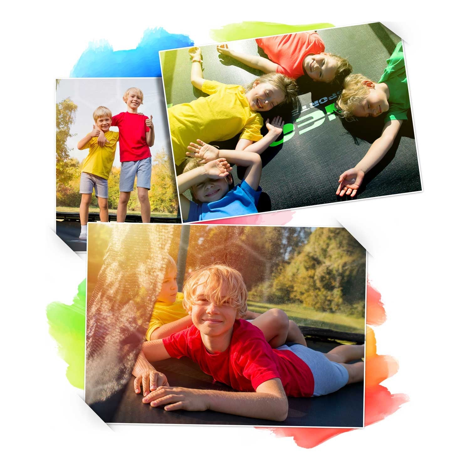 8ft/252cm profiliuotieji sodiniai batutai su Neo-Sport vidine tinkle